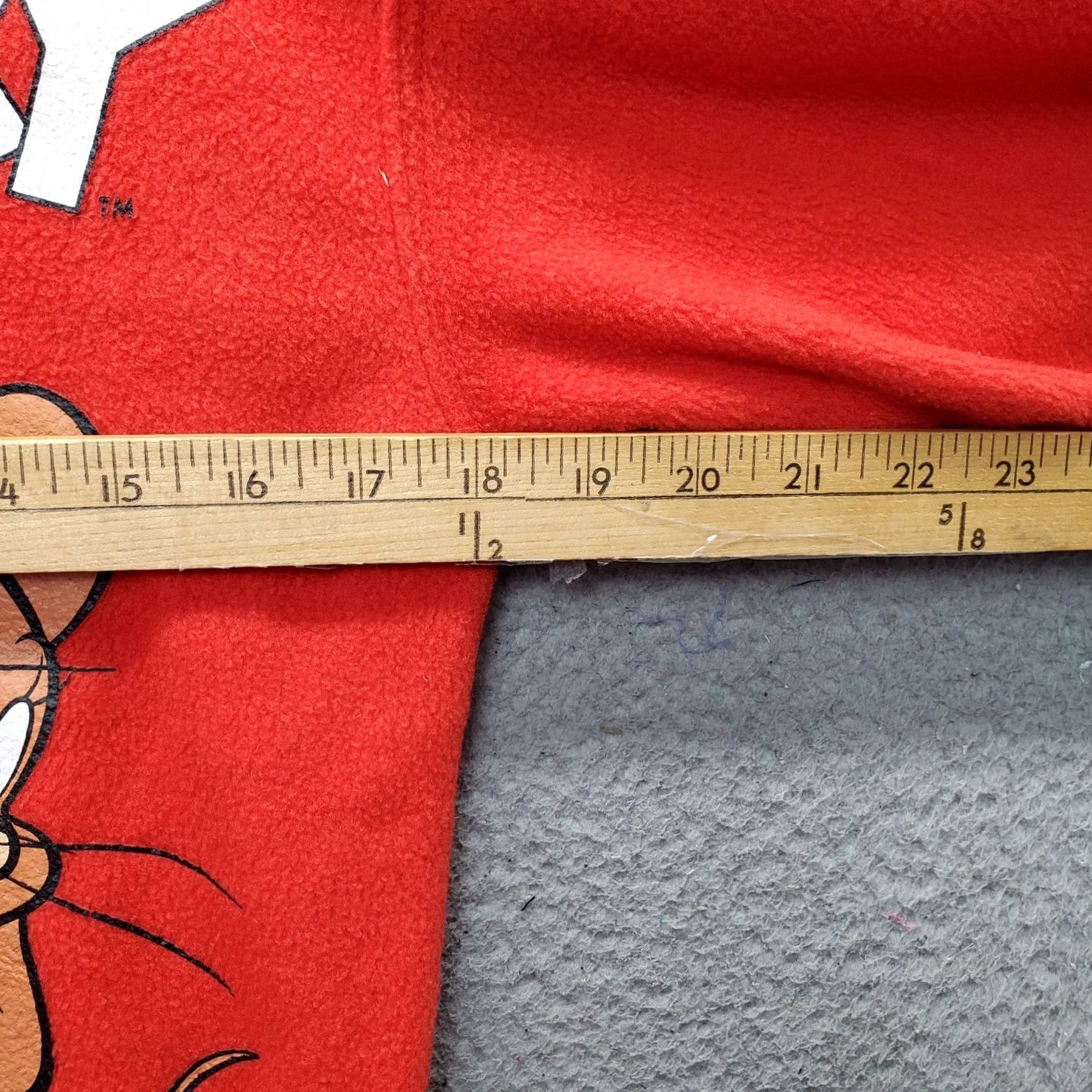 Vintage Tom & Jerry Hoodie Womens Small Red Fleece Graphic Print Raglan Sleeve Pullover Size S / US 4 / IT 40 - 4 Thumbnail