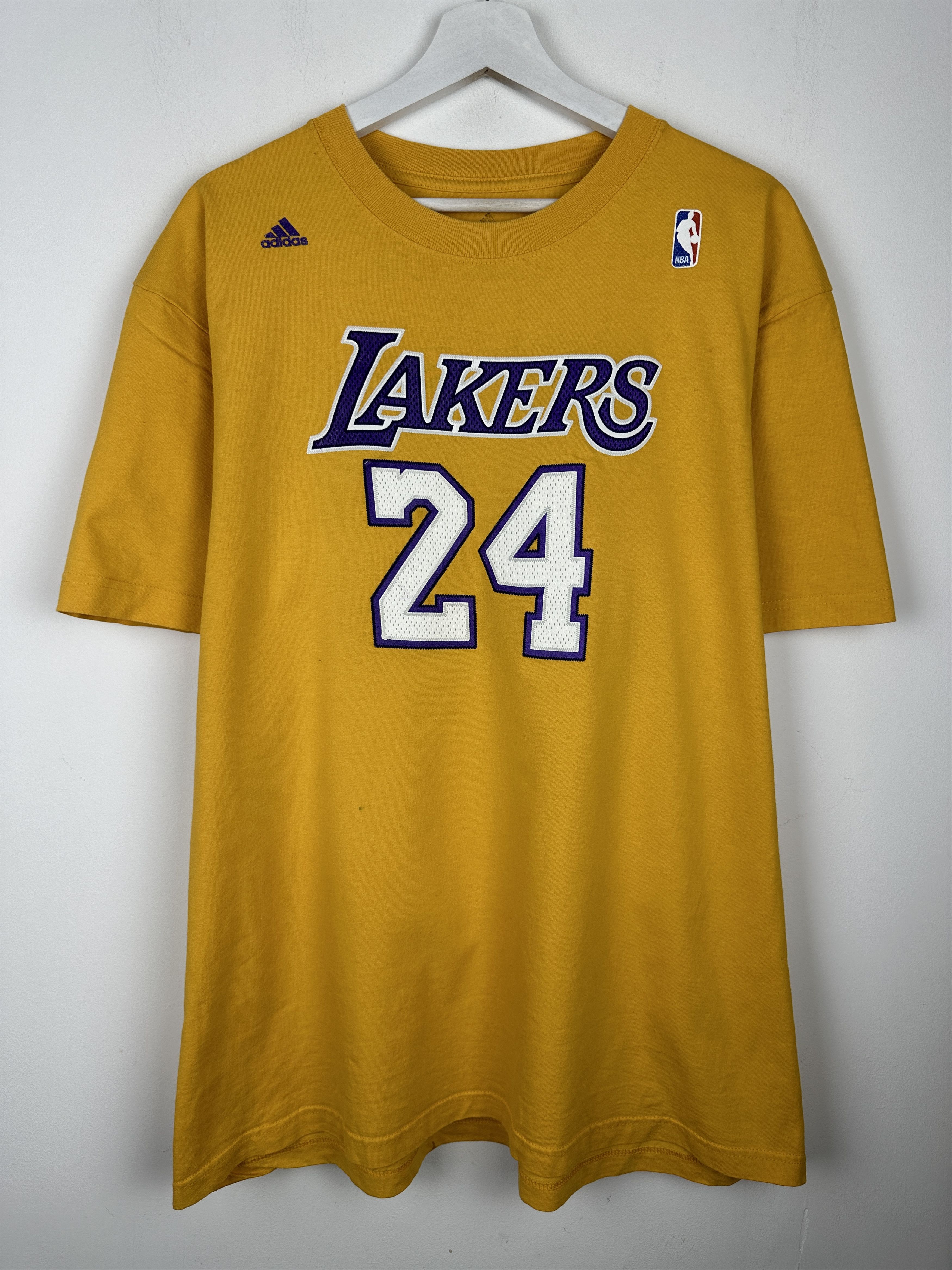 Adidas #24 Kobe Bryant Lakers Adidas NBA TShirt Tee Jersey Swingman Size US L / EU 52-54 / 3 - 1 Thumbnail