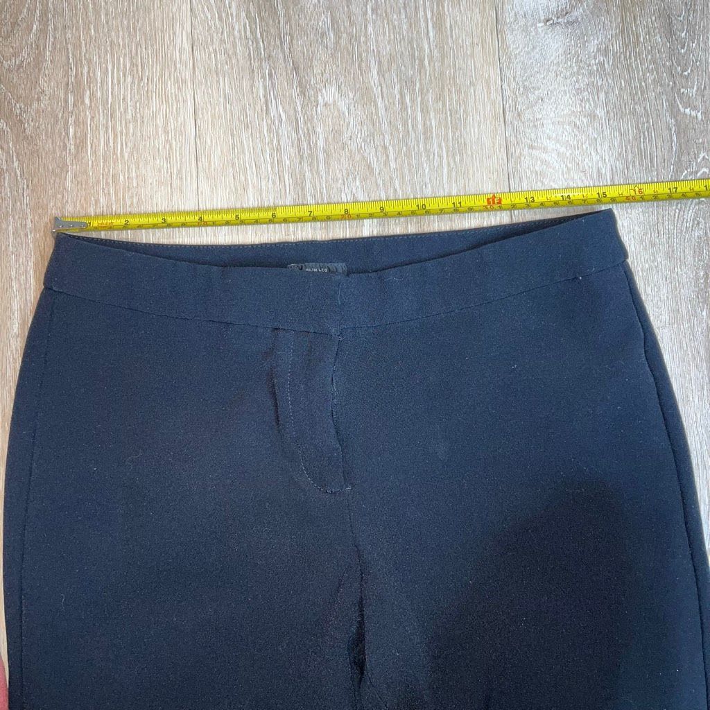 Worthington Worthington Black Slim Leg Trousers Fitted Pants, Profession Size 28" / US 6 / IT 42 - 7 Thumbnail
