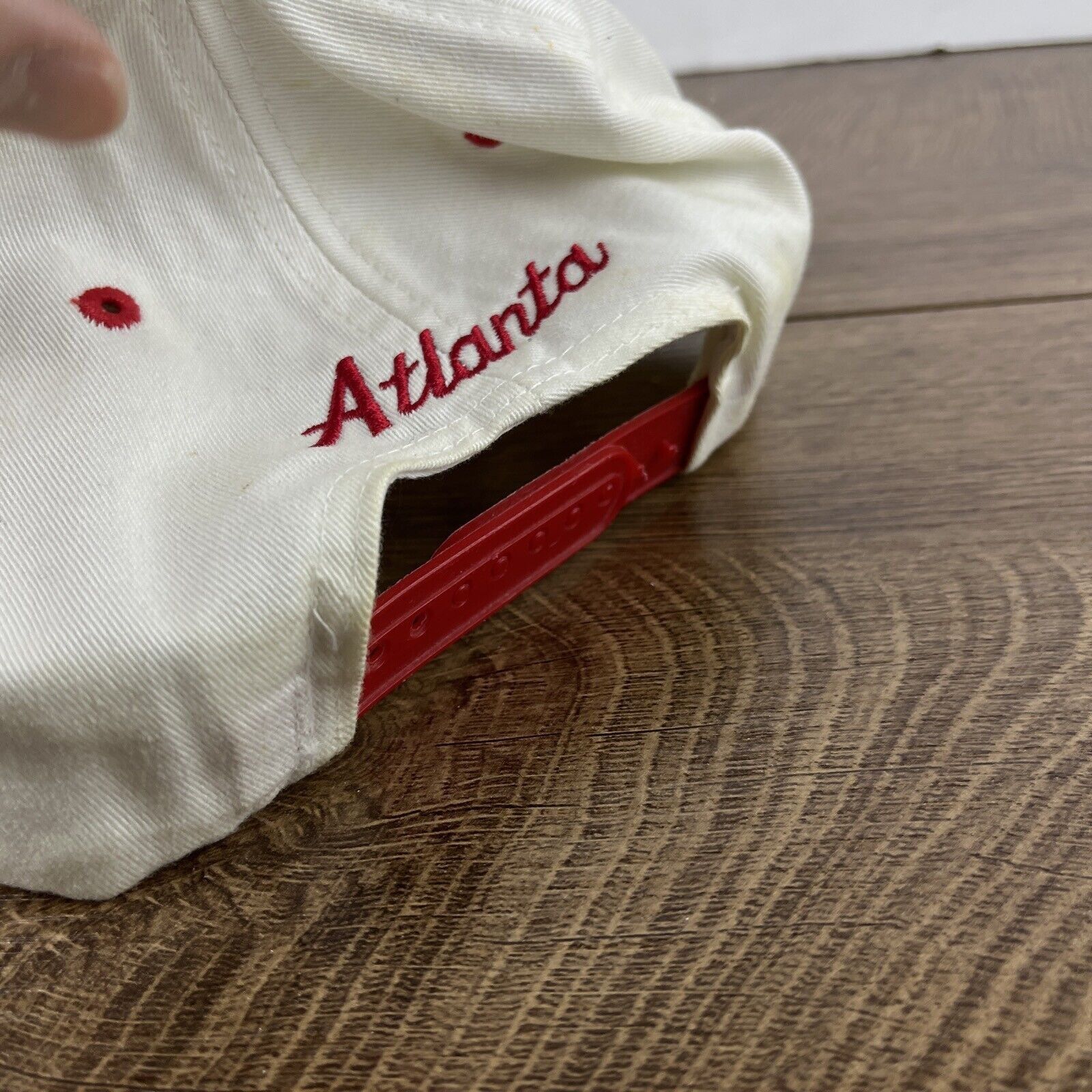 Other Atlanta Hat Atlanta White Hat Snapback Red Adjustable Hat Ad Size ONE SIZE - 11 Thumbnail