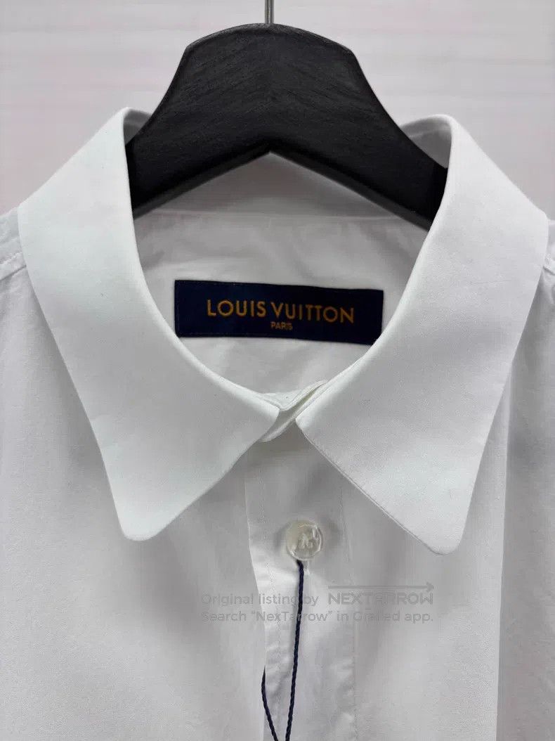 Louis Vuitton Louis Vuitton Three-flower embroidered white shirt Size US S / EU 44-46 / 1 - 5 Thumbnail