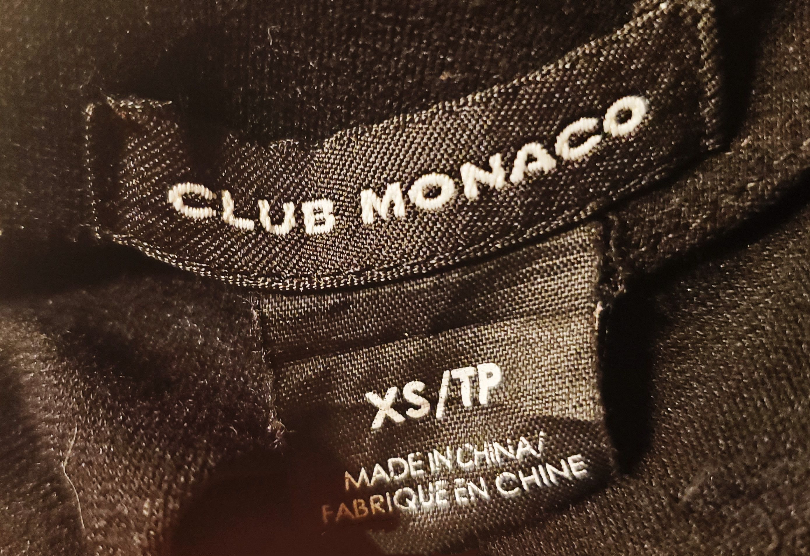 Club Monaco CLUB MONACO Gray Blouse Black Knit Side Combo Top Shirt Size XS / US 0-2 / IT 36-38 - 10 Thumbnail