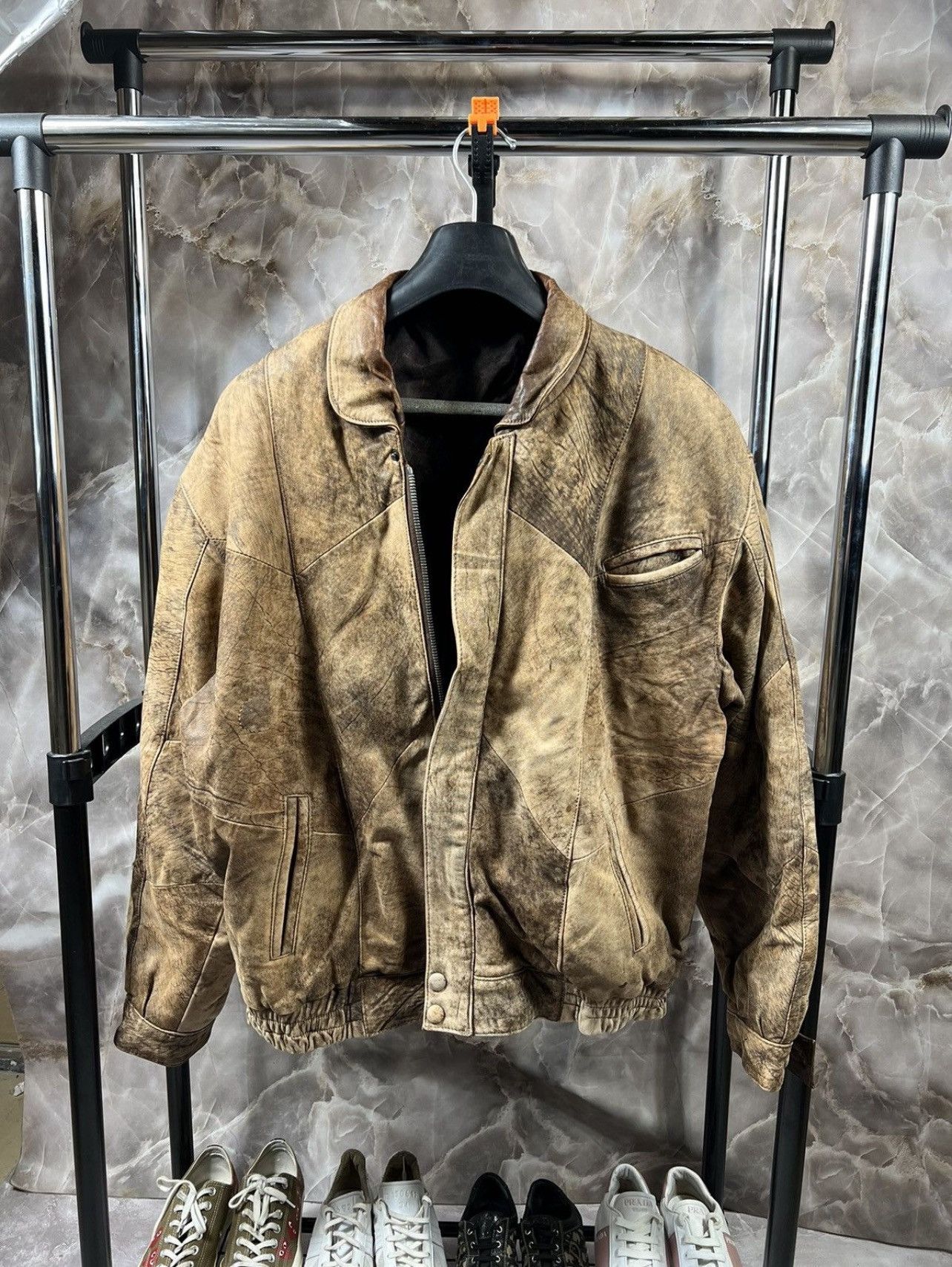 Vintage Vintage Top Gun Avirex Style Y2k Leather Jacket Size US L / EU 52-54 / 3 - 1 Thumbnail