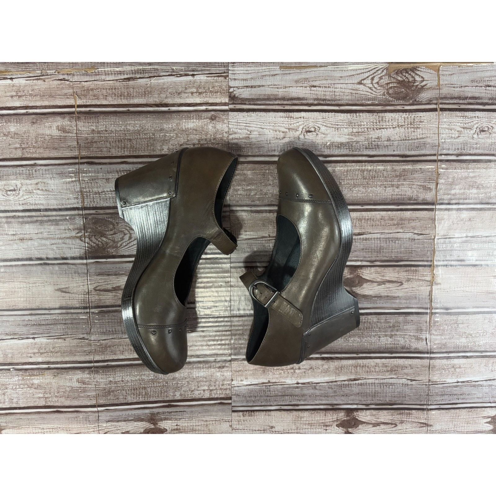 Dansko Dansko Fanny Wedge Mary Jane Leather Pumps Platform sz 41 US Size US 10.5 / IT 40.5 - 5 Thumbnail