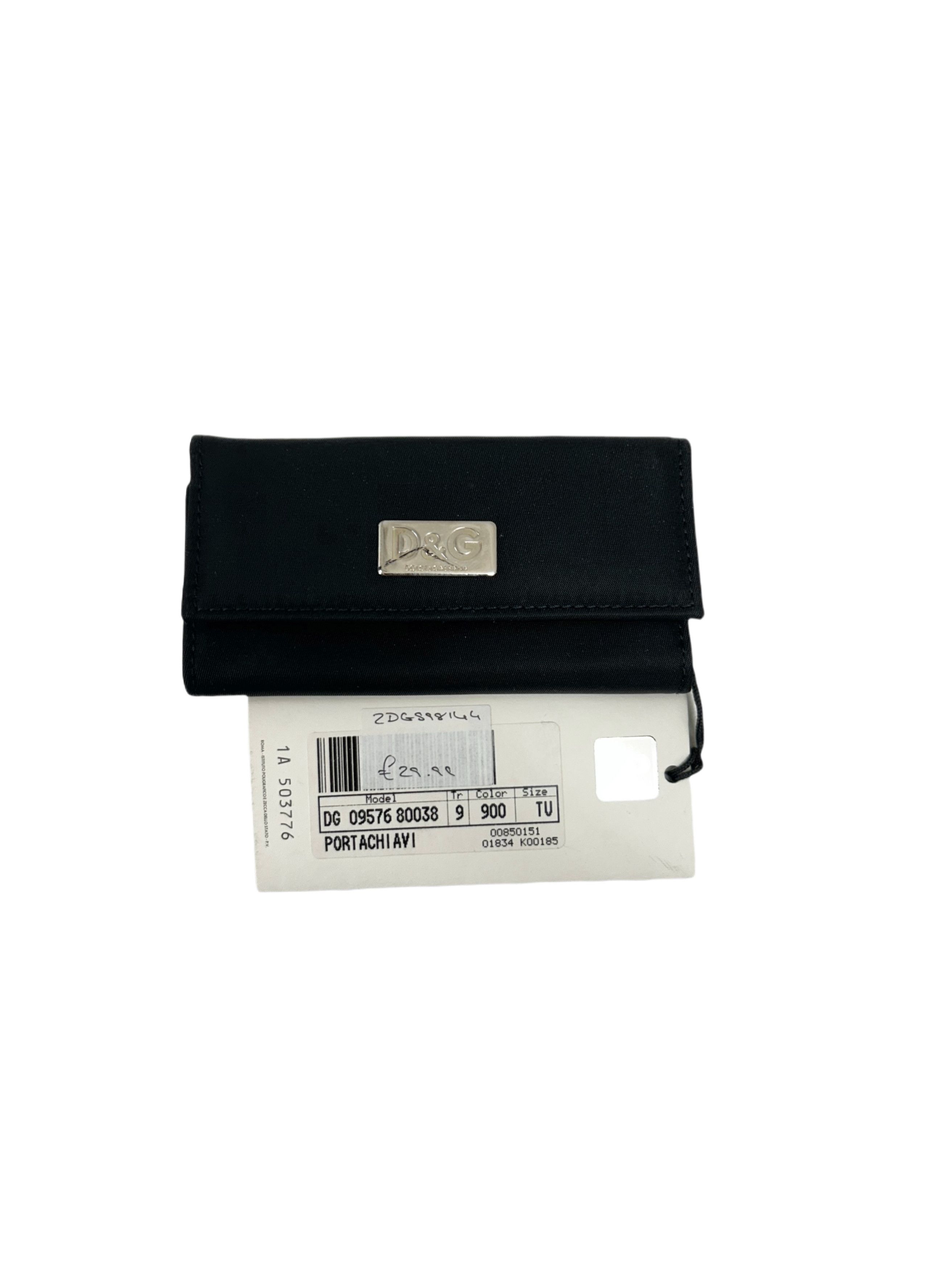 Dolce & Gabbana D&G ( Dolce & Gabbana ) Black Key Wallet With Embossed Logo Size ONE SIZE - 1 Thumbnail