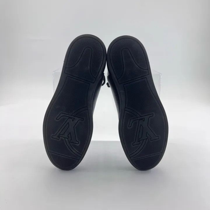Louis Vuitton Louis Vuitton Black Mid-Top Checkerboard Zip Sneakers -2508 Size US 8 / EU 41 - 4 Thumbnail