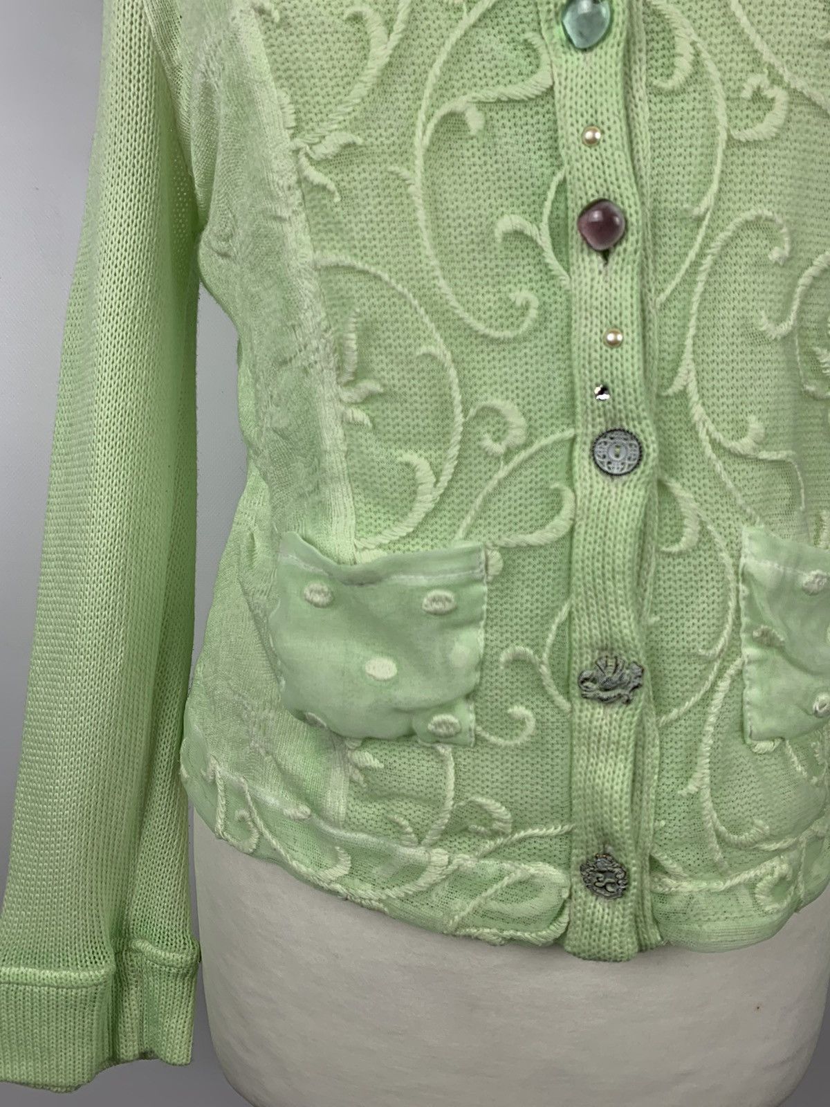 Elisa Cavaletti Elisa Cavaletti Club Ladies Cardigan Blouse Size Top Buttons Size M / US 6-8 / IT 42-44 - 8 Thumbnail