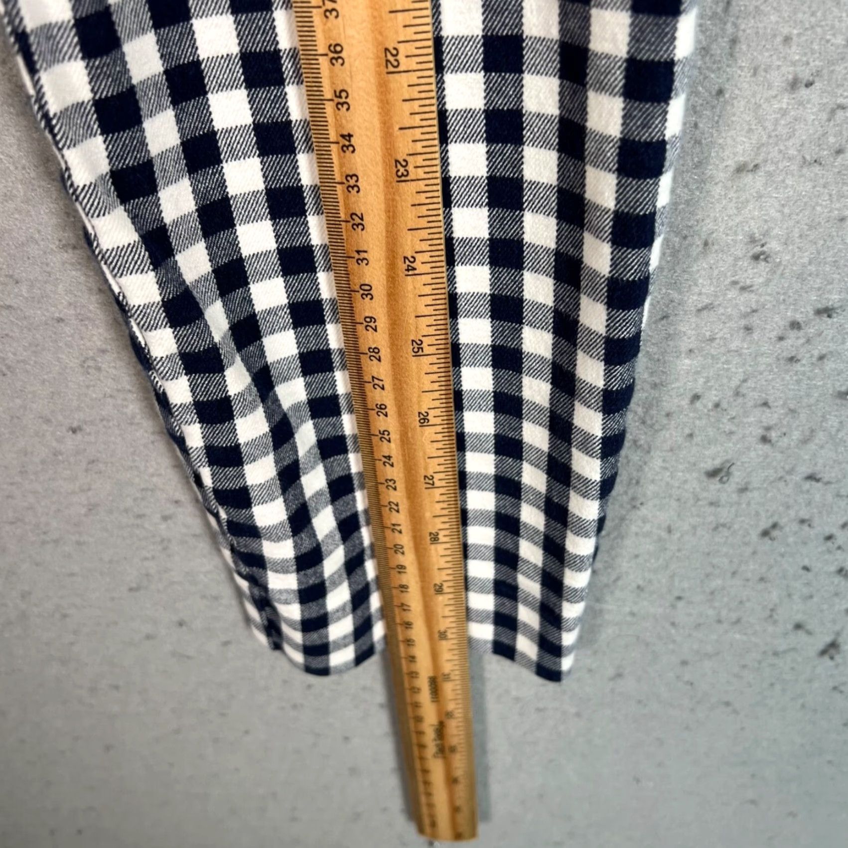 J.Crew J.Crew Winnie Pant Navy White Gingham Cotton Blend Womens Slim Fit Size 2 Pants Size 26" / US 2 / IT 38 - 7 Thumbnail