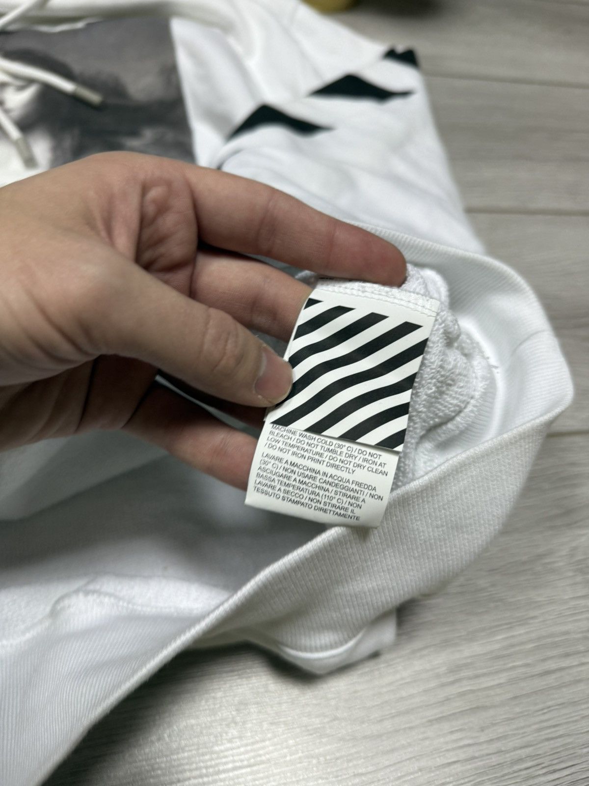 Off-White Off White Mona Lisa temperature hoodie arrows tapes Size US L / EU 52-54 / 3 - 9 Thumbnail