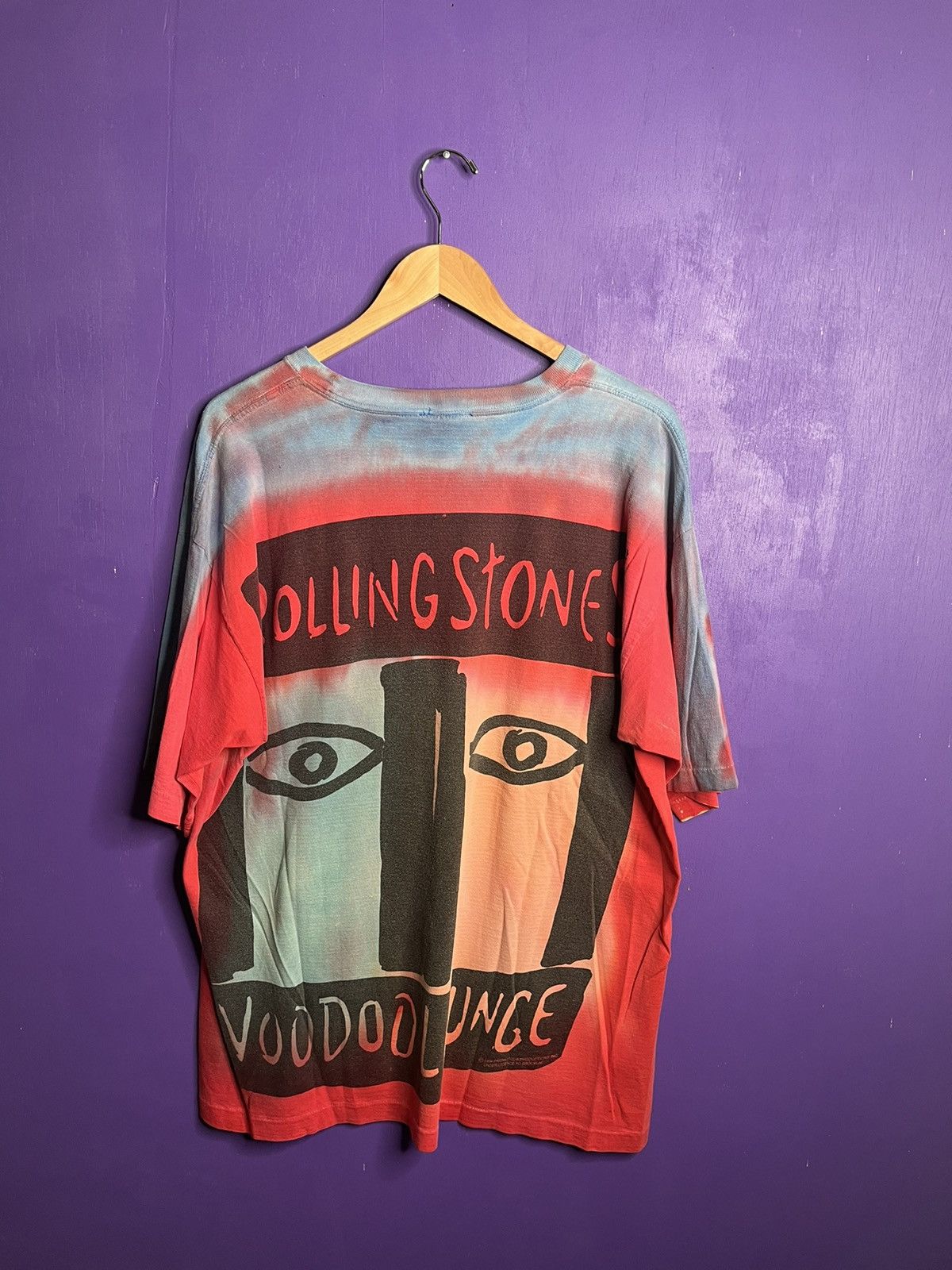 T-shirt Vintage Look The Rolling Stones - Tournée Voodoo Lounge 1995 - Toutes Tailles S à 5XL - Coton
