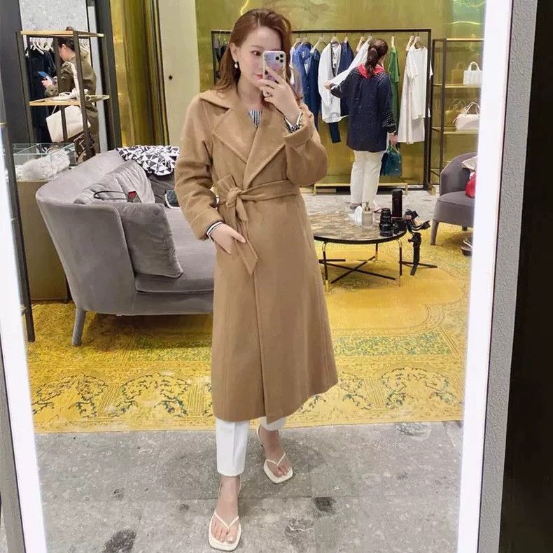 Max Mara Max Mara Classic Belted Camel Lapel Coat Size S / US 4 / IT 40 - 1 Thumbnail