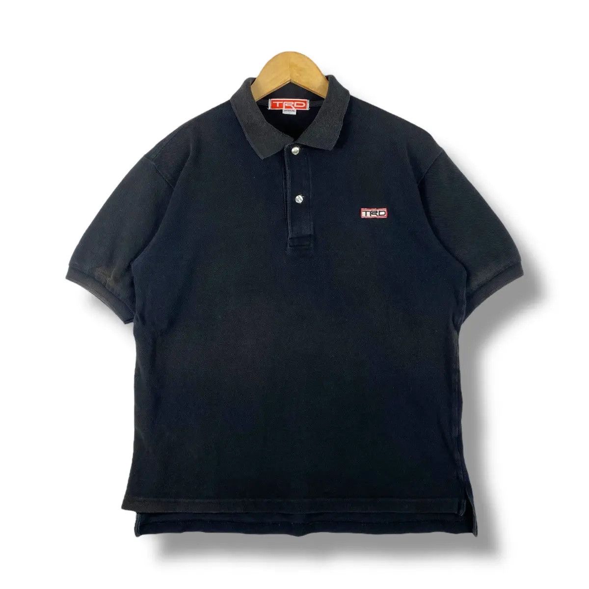 Japanese Brand Vintage 90's TRD RACING Staff Small Logo Polo Shirt Medium Size US M / EU 48-50 / 2 - 1 Thumbnail