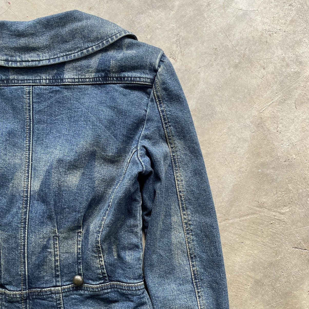 Le Grande Bleu (L.G.B.) Grail🔥 Diesel Archive Denim Crop Punk Lgb Style Women Jacket Size XS / US 0-2 / IT 36-38 - 16 Thumbnail