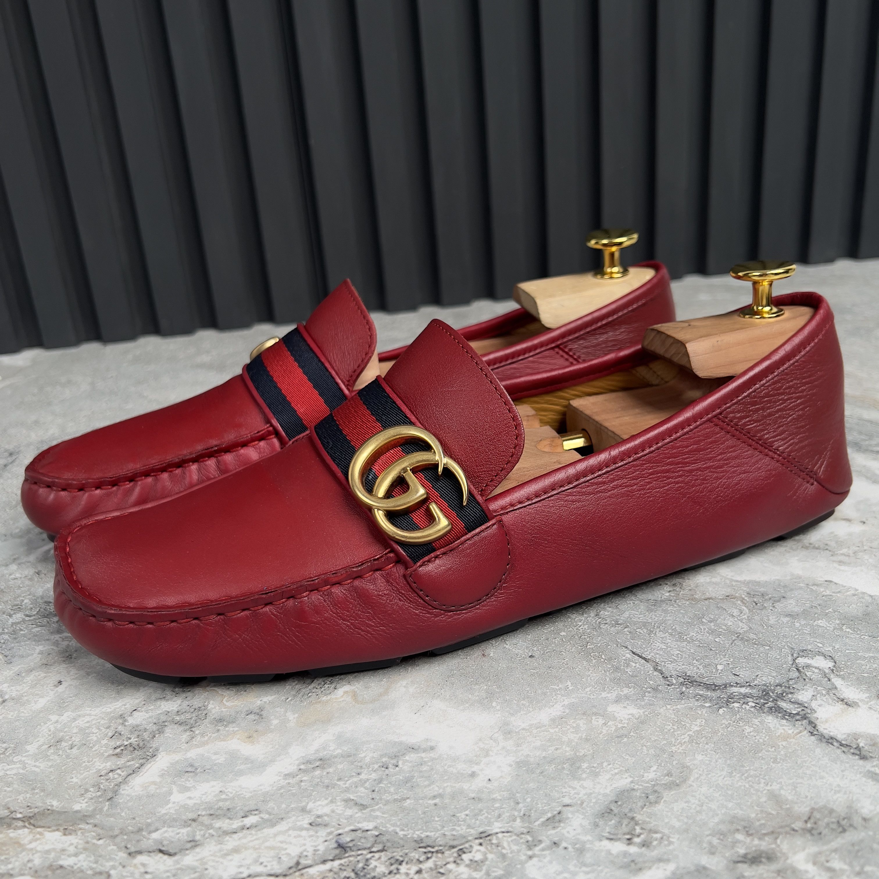 Gucci Gucci Marmont Double GG Web Driving Moccasin Leather Size US 8.5 / EU 41-42 - 5 Thumbnail