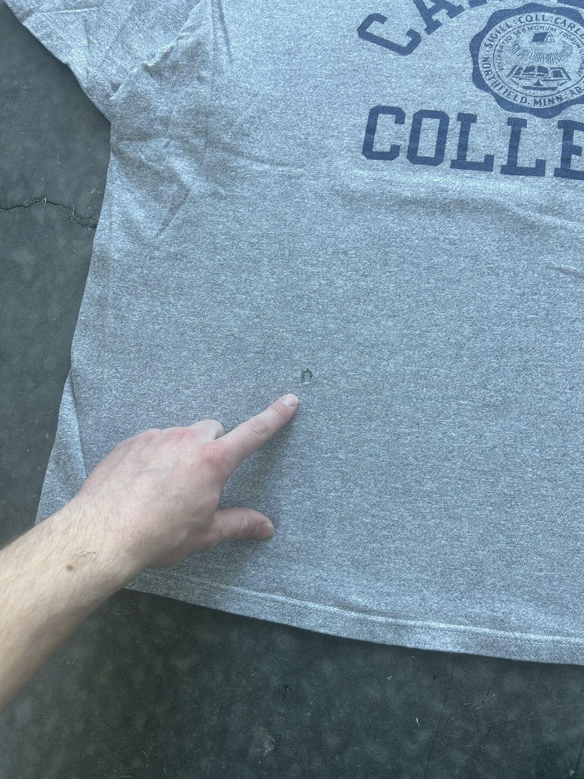 Champion × Vintage Vintage 90s Champion Carleton College Graphic Tee Size US XL / EU 56 / 4 - 4 Thumbnail