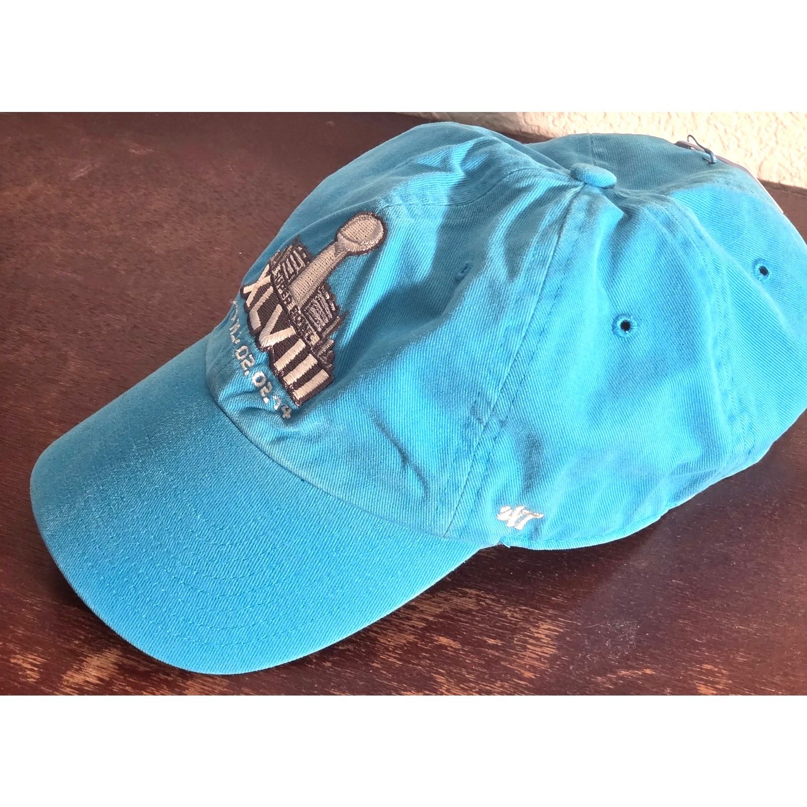 47 Brand Super Bowl XLVIII Sky Blue '47 Brand Adjustable Cap Size ONE SIZE - 2 Thumbnail