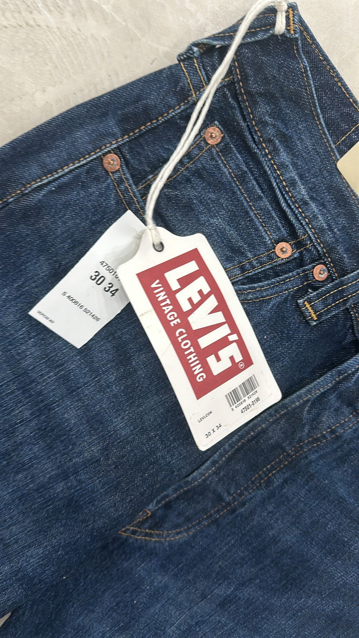 Levi's Vintage Clothing LVC Levi's Vintage Clothing 1947 501XX BigE Selvedge Jeans Size US 30 / EU 46 - 4 Thumbnail