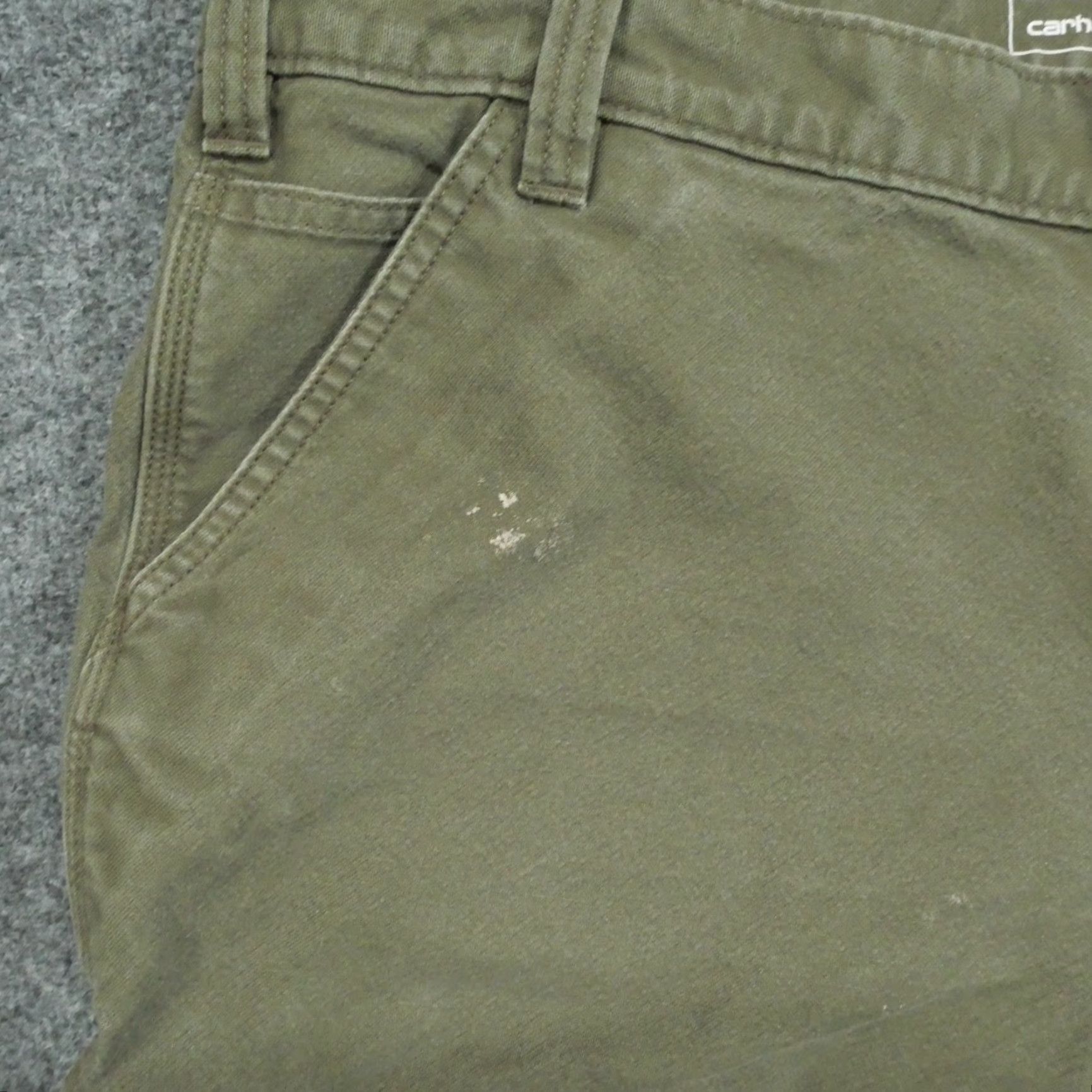 Carhartt VINTAGE Carhartt Pants Mens 42x30 Green Canvas Pants Workwear Relaxed Rugged Flex 40x30 Size US 40 / EU 56 - 3 Thumbnail