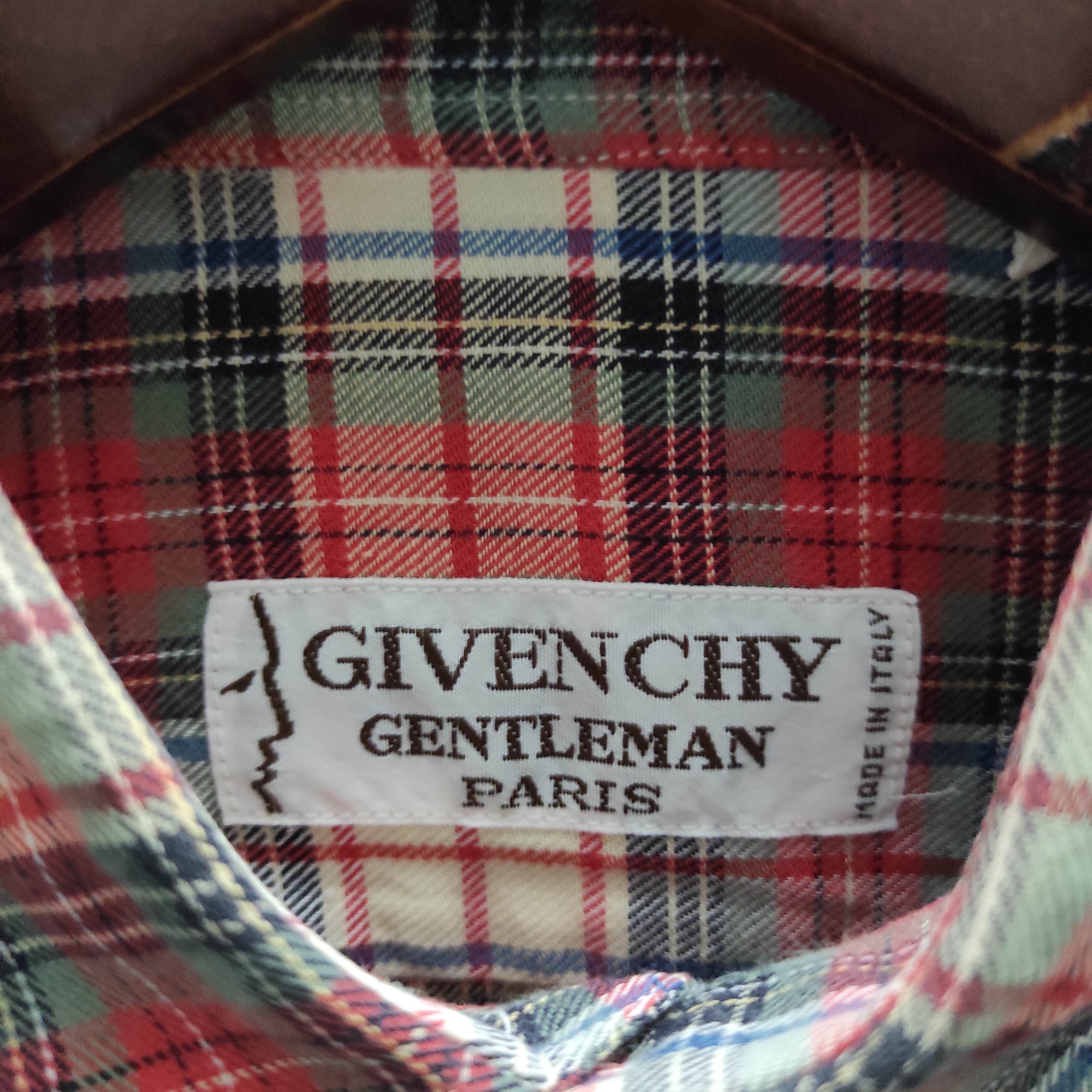 Givenchy Vintage Givenchy Gentleman Paris Flannel Shirt Size US S / EU 44-46 / 1 - 7 Thumbnail