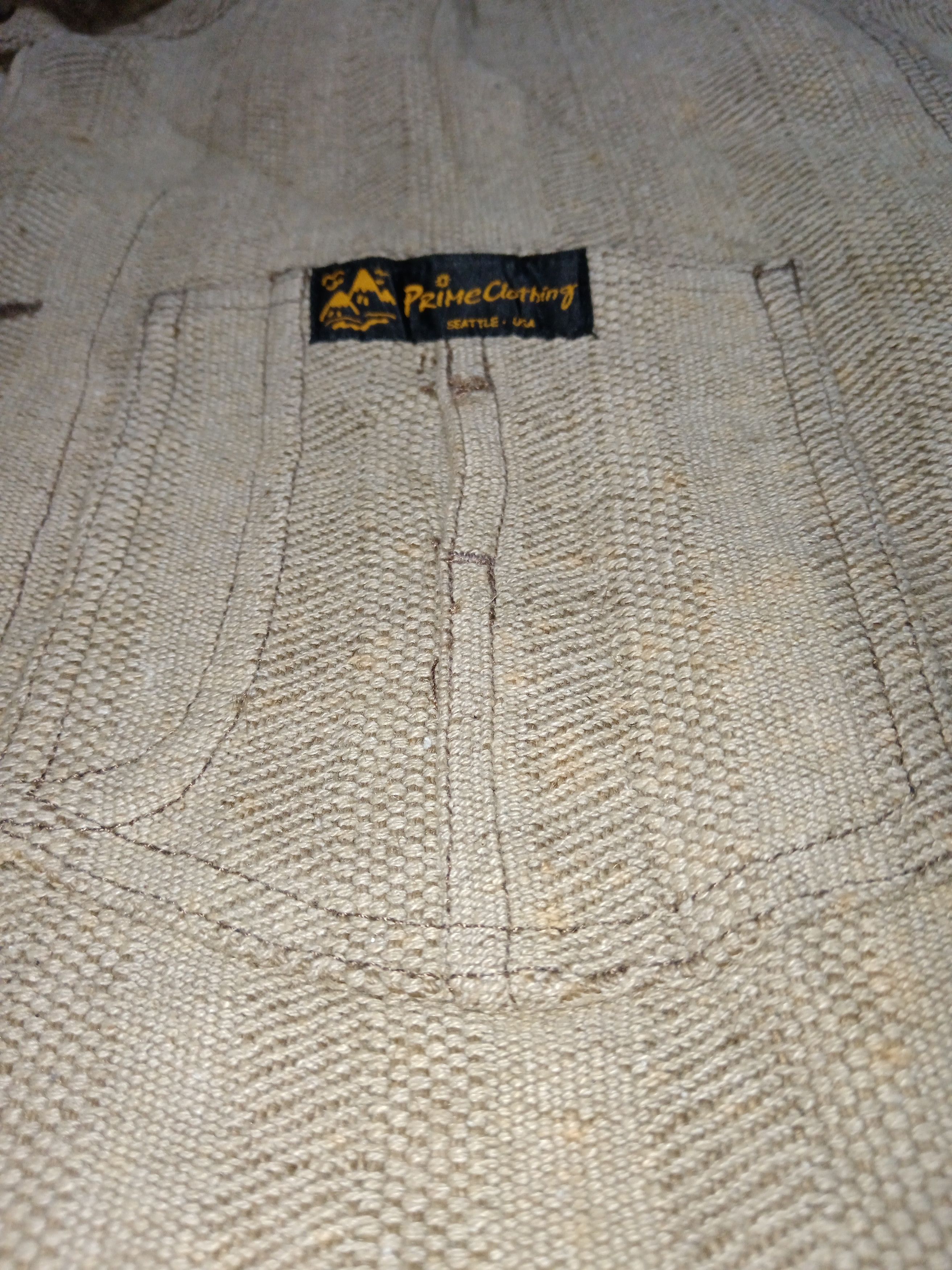 Japanese Brand NOS VINTAGE PRIME CLOTHING HEMP DRAWSTRING CHORE JACKET Size US L / EU 52-54 / 3 - 8 Thumbnail