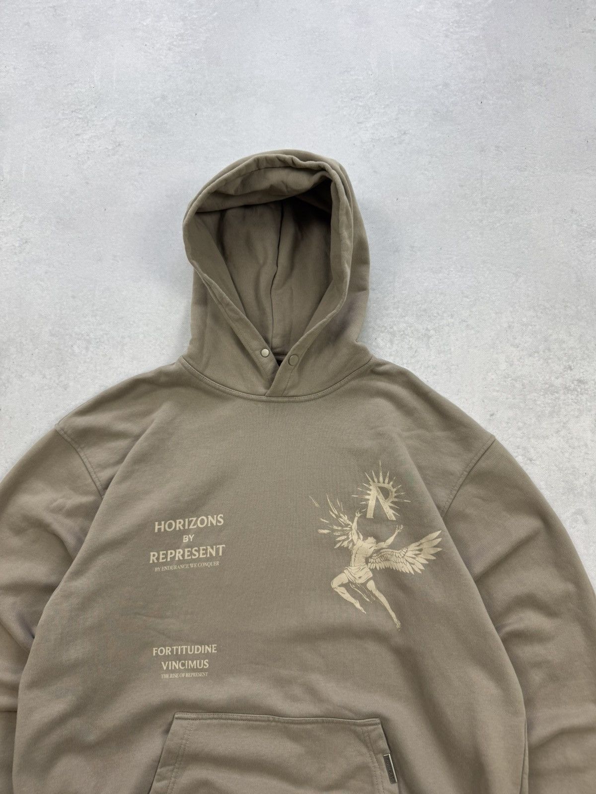 Represent Clo. Represent by Endurace Wecoquer Beige Baggy Hoodie Size US S / EU 44-46 / 1 - 4 Thumbnail