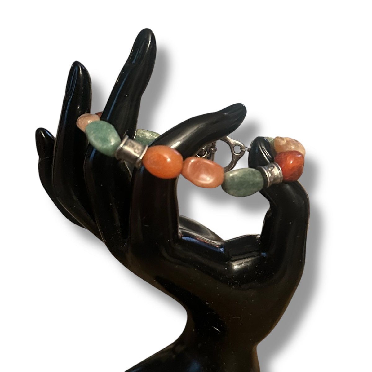 Vintage Vintage earthy tones agate toggle bracelet Size ONE SIZE - 2 Thumbnail