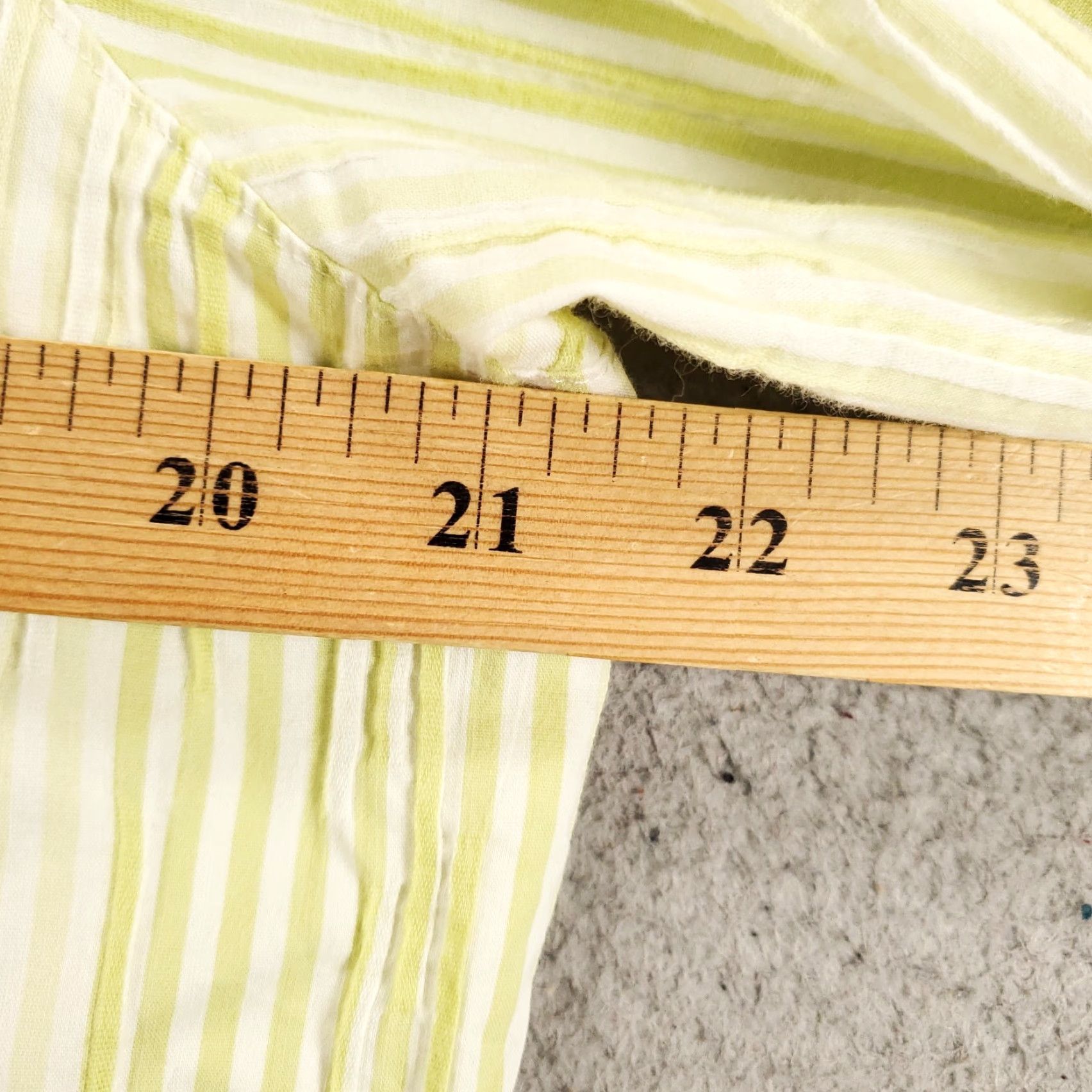 Coldwater Creek Coldwater Creek Women's Long Sleeve Button Up Shirt Casual Office Wear Large White Yellow Stripe Size L / US 10 / IT 46 - 4 Thumbnail