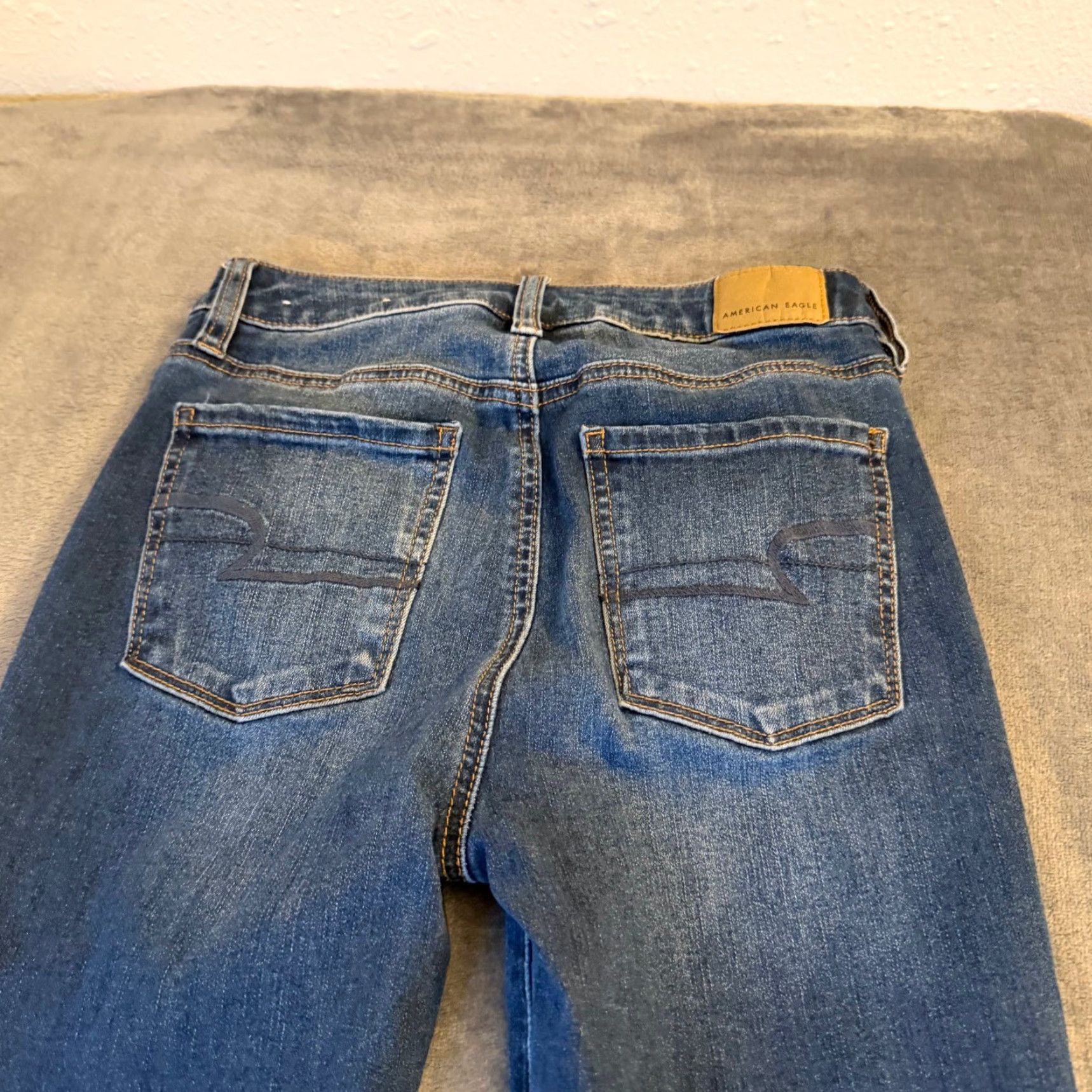 Vintage American Eagle Super Hi Rise Jegging Jeans Medium Wash Women 2 X-long Size 26" / US 2 / IT 38 - 3 Thumbnail