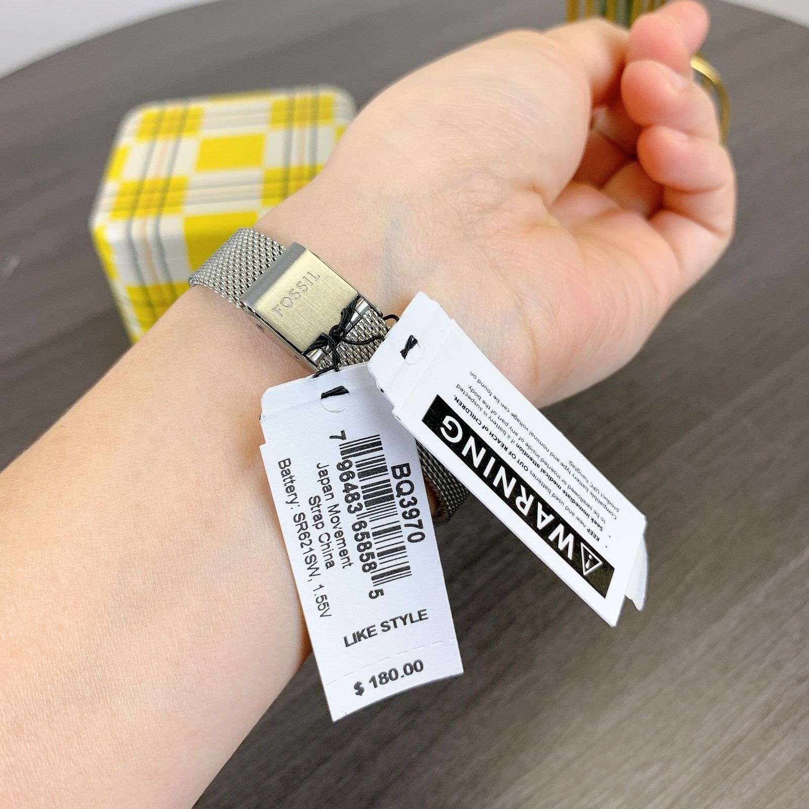 Fossil Fossil BQ3970 Colleen Three-Hand Stainless Steel Mesh Watch Size ONE SIZE - 7 Thumbnail