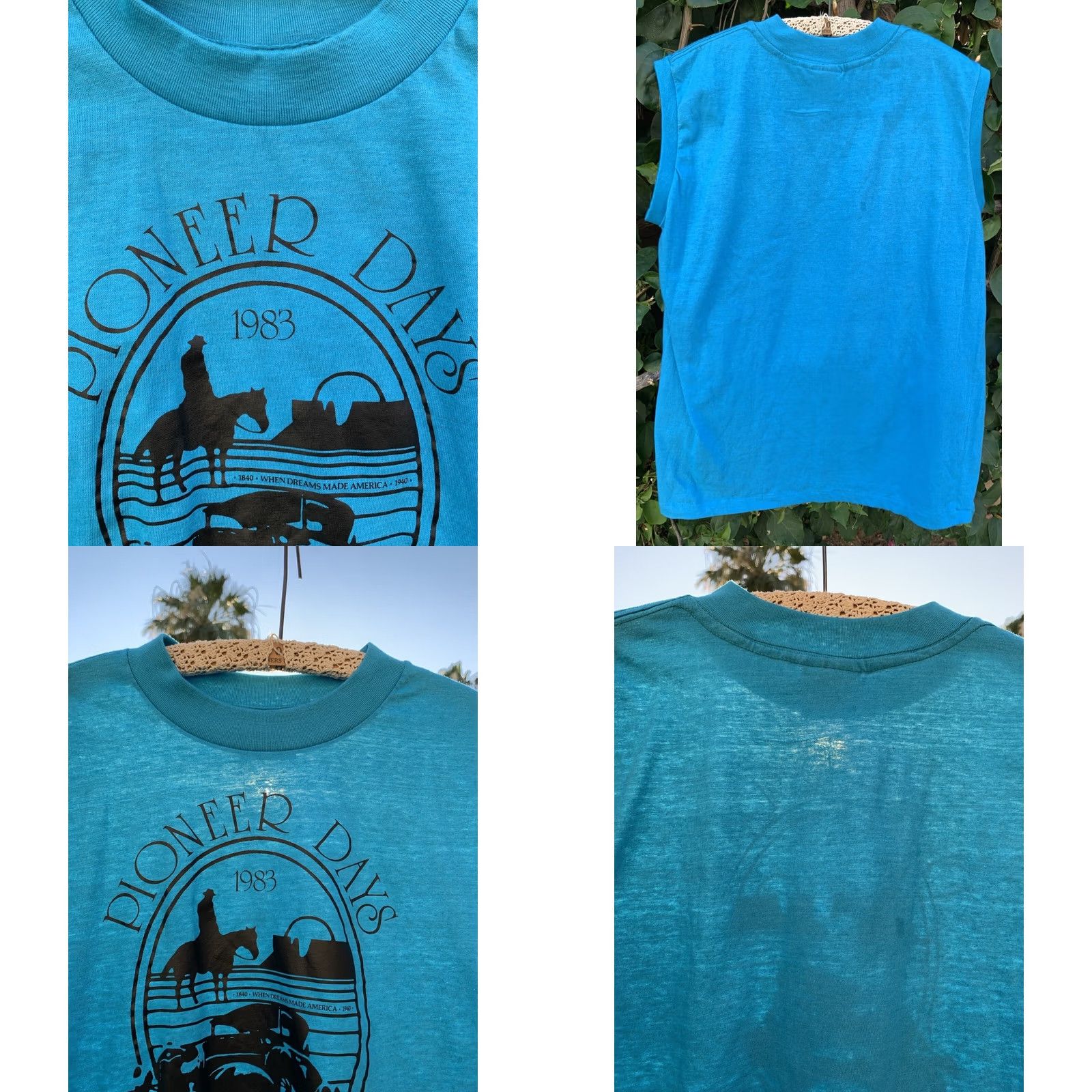 Vintage VINTAGE Sunbelt Sportswear Pioneer Days 1983 Chico State University Muscle Tee Sleeveless T Shirt L Men California University 80s Graphic Print Size US L / EU 52-54 / 3 - 8 Thumbnail