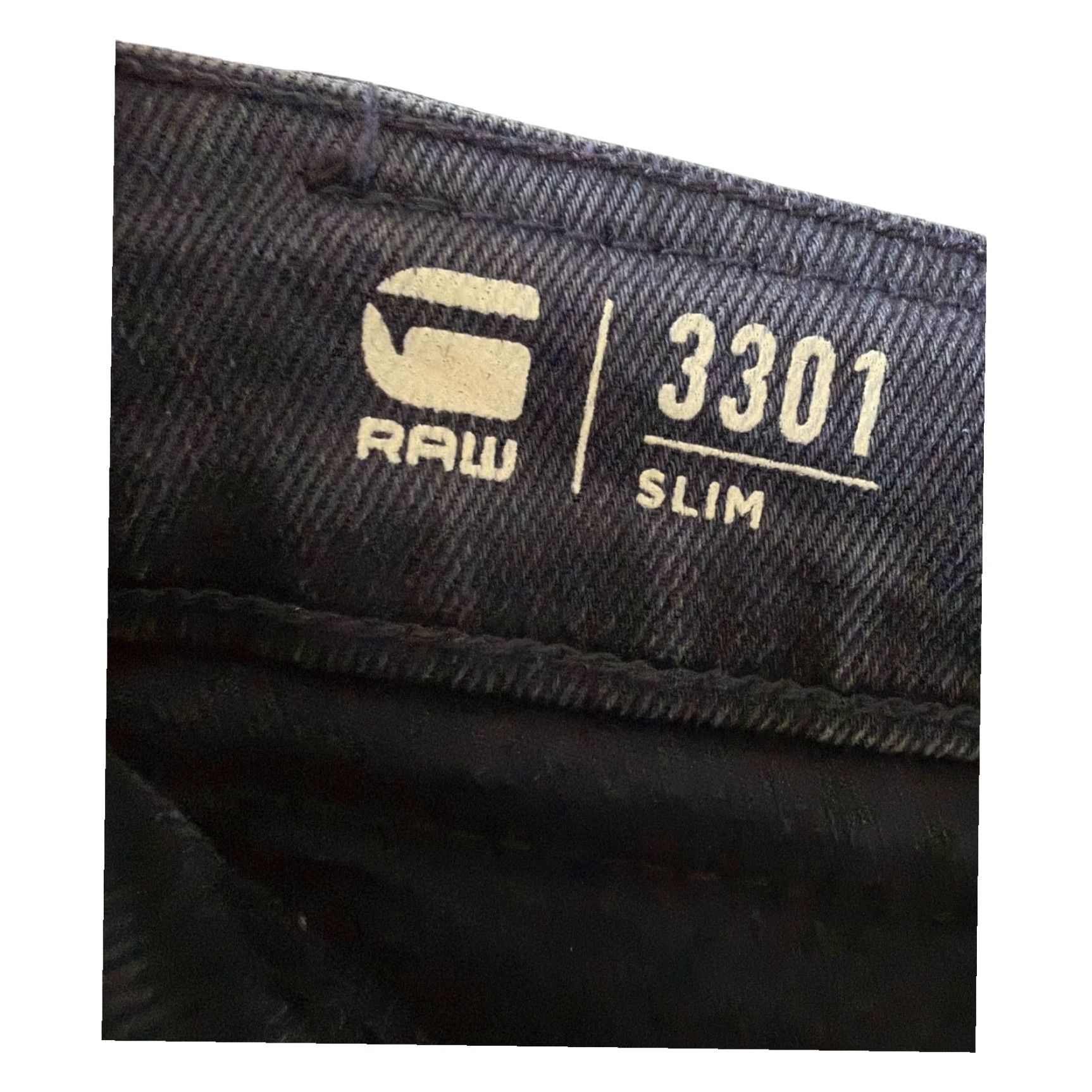 G-Star G-Star RAW 3301 Slim Jeans W33 L30 Mens Dark Grey/Black Denim Zip Fly Slim Jeans Mens W33 L30 Grey Denim Size US 33 - 6 Thumbnail