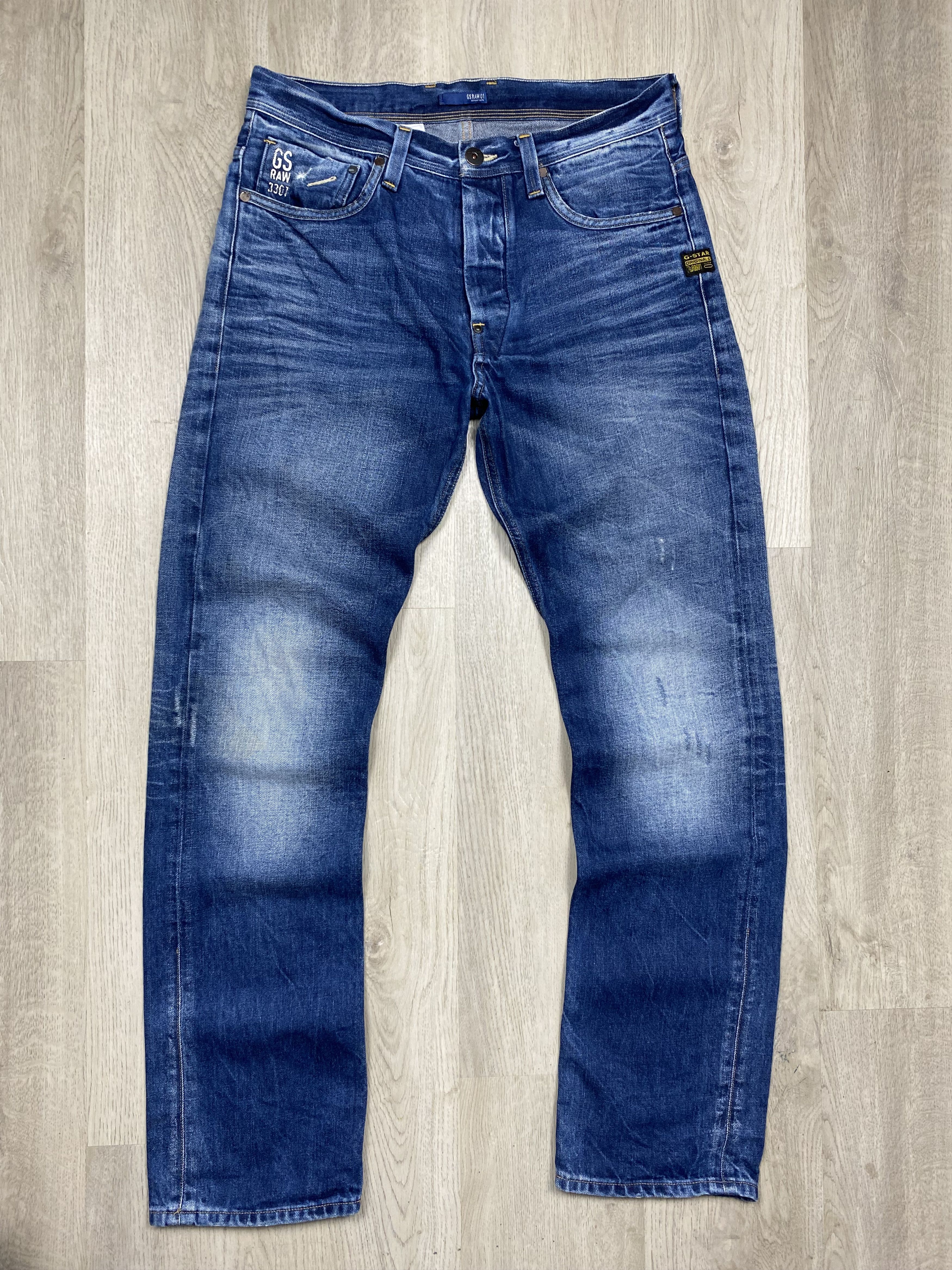 G-Star G Star Raw Attacc Straight Mens Denim Pants Jeans Size US 33 - 6 Thumbnail