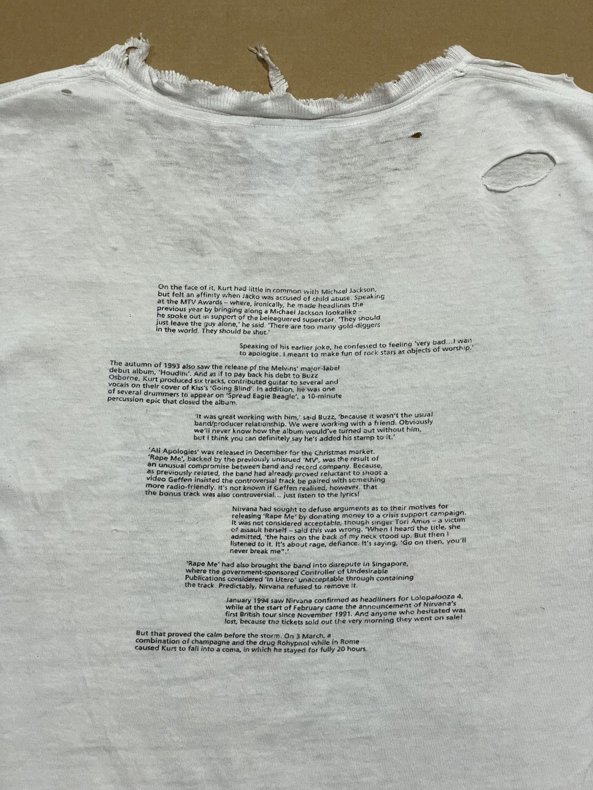 Nirvana Vintage 90s Nirvana Kurt Cobain Photo Tee Size US M / EU 48-50 / 2 - 8 Thumbnail