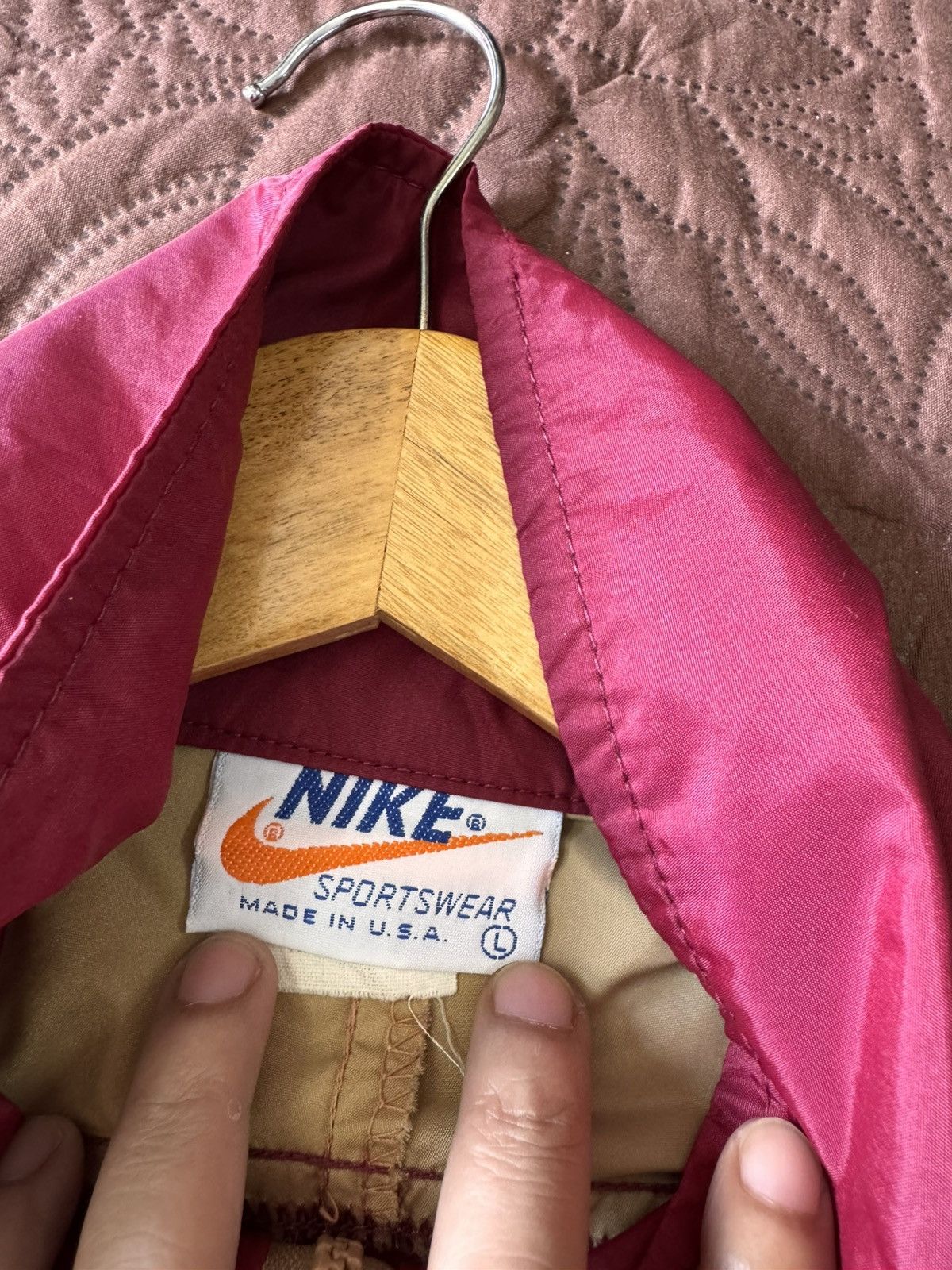 Nike vintage 80s Nike anorak light jacket one layer windbreaker Size US L / EU 52-54 / 3 - 2 Thumbnail