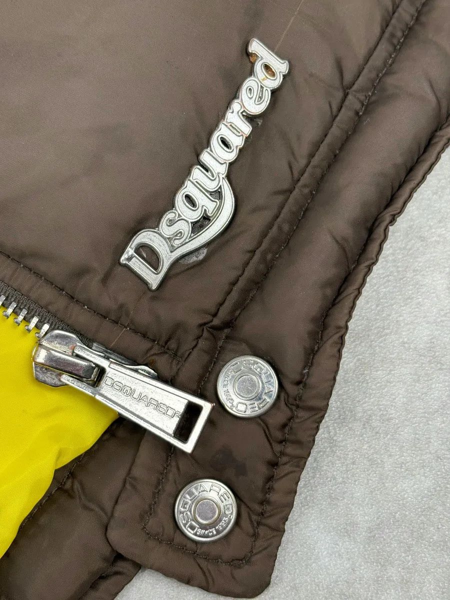 Dsquared2 AW2010 Dsquared2 Brown Biker Puffer Jacket Size US M / EU 48-50 / 2 - 10 Thumbnail