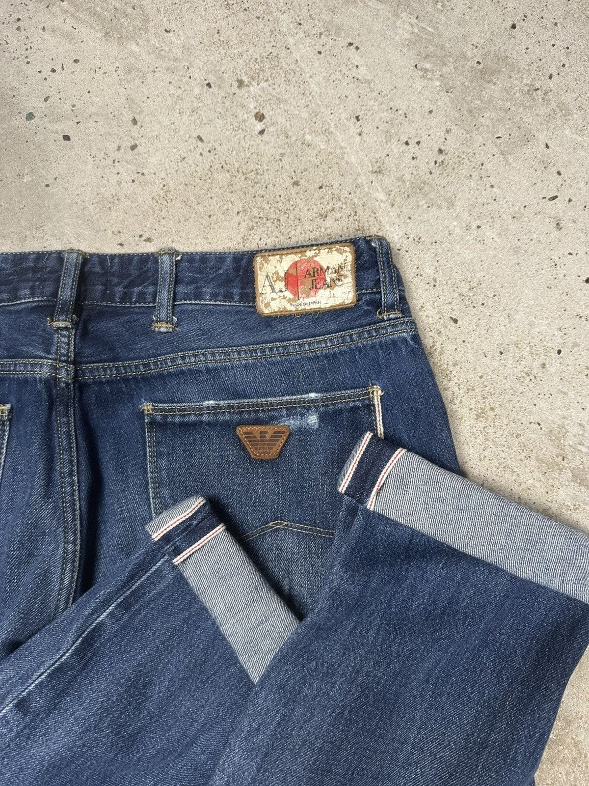 Giorgio Armani Vintage 2000s Armani Jeans Japan Selvedge Denim Pants Size US 34 / EU 50 - 1 Thumbnail