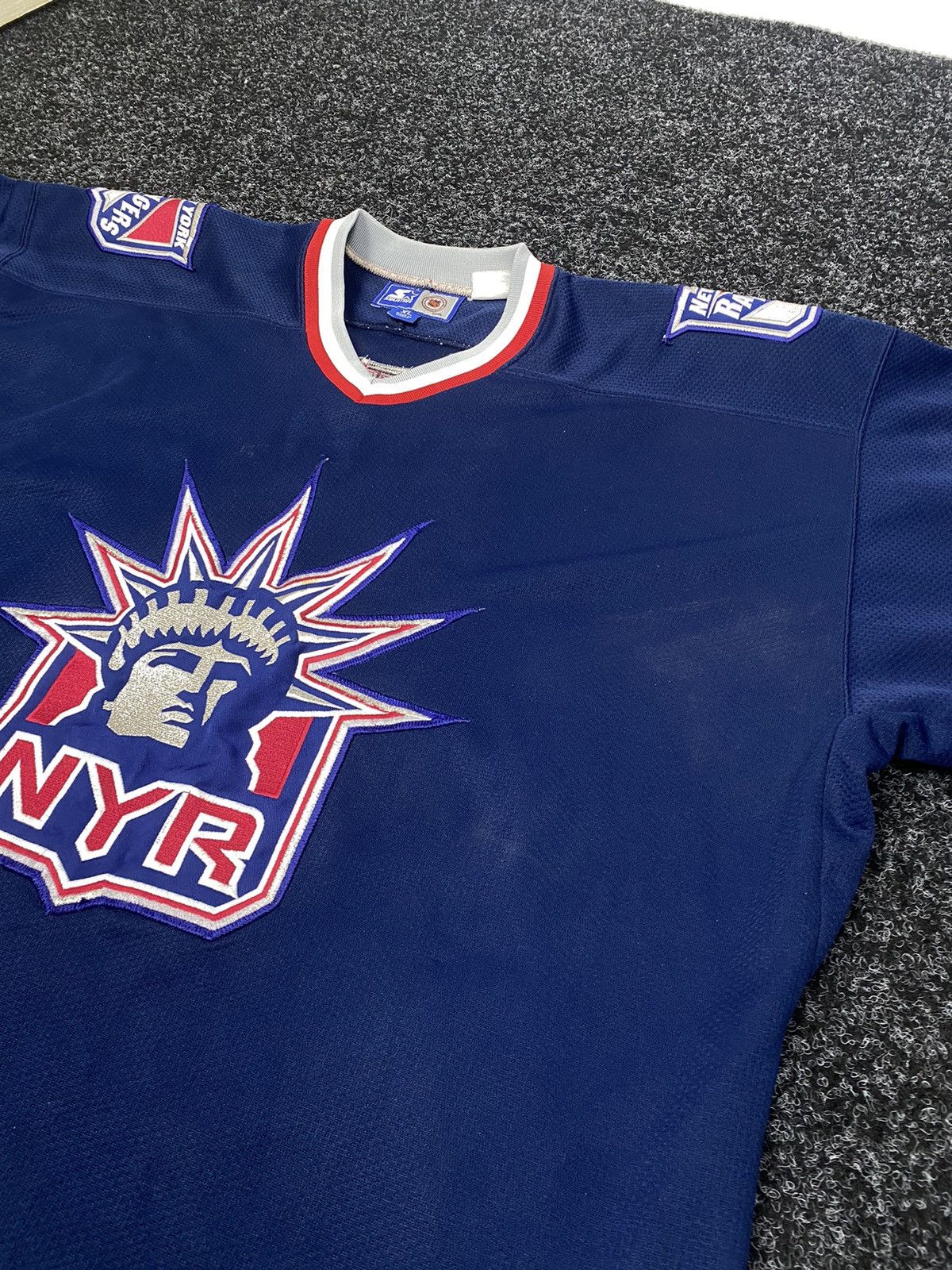 NHL × Vintage WAYNE GRETZKY 90s NEW YORK RANGERS STARTER JERSEY Size US XL / EU 56 / 4 - 3 Thumbnail
