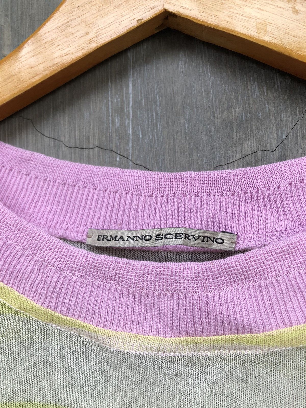 Designer × Ermanno Scervino × Vintage Ermanno Scervino Mesh Tops Size XS / US 0-2 / IT 36-38 - 5 Thumbnail