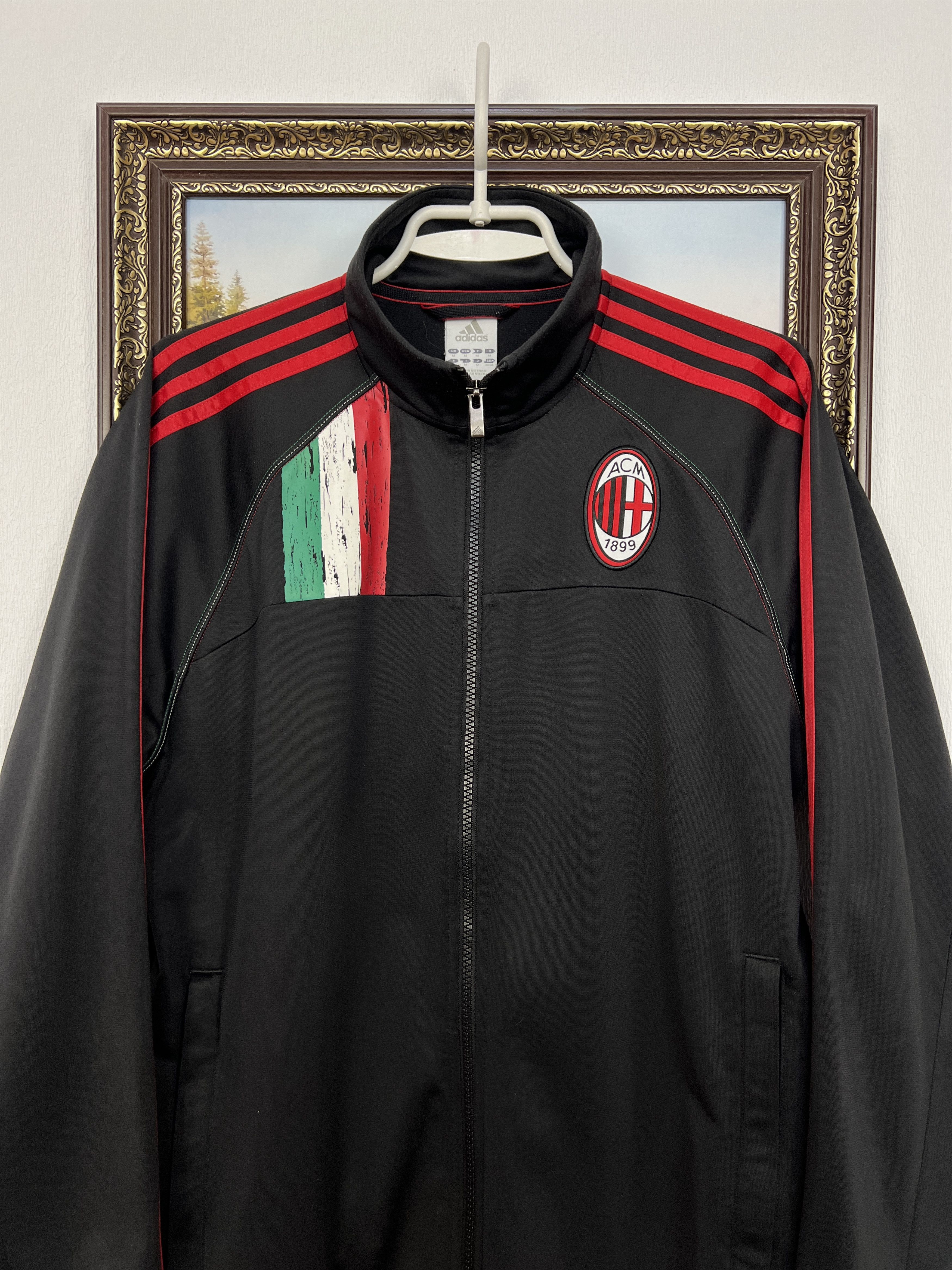 Vintage Adidas AC Milan Football Jacket Soccer Track Top