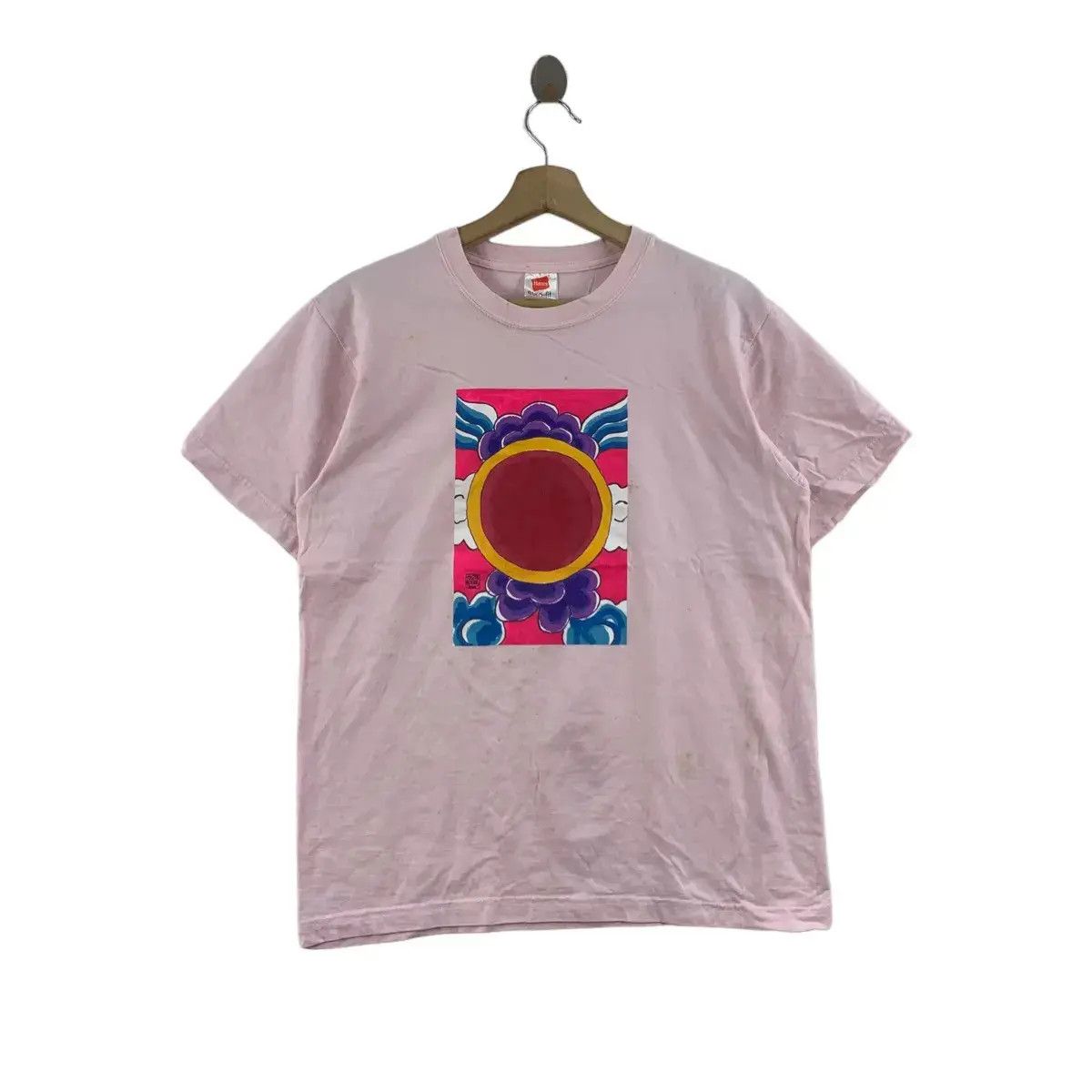 Vintage Vintage JAPAN KATO MASAKATSU Painting Tee Shirt Top Clouds Size M / US 6-8 / IT 42-44 - 1 Thumbnail