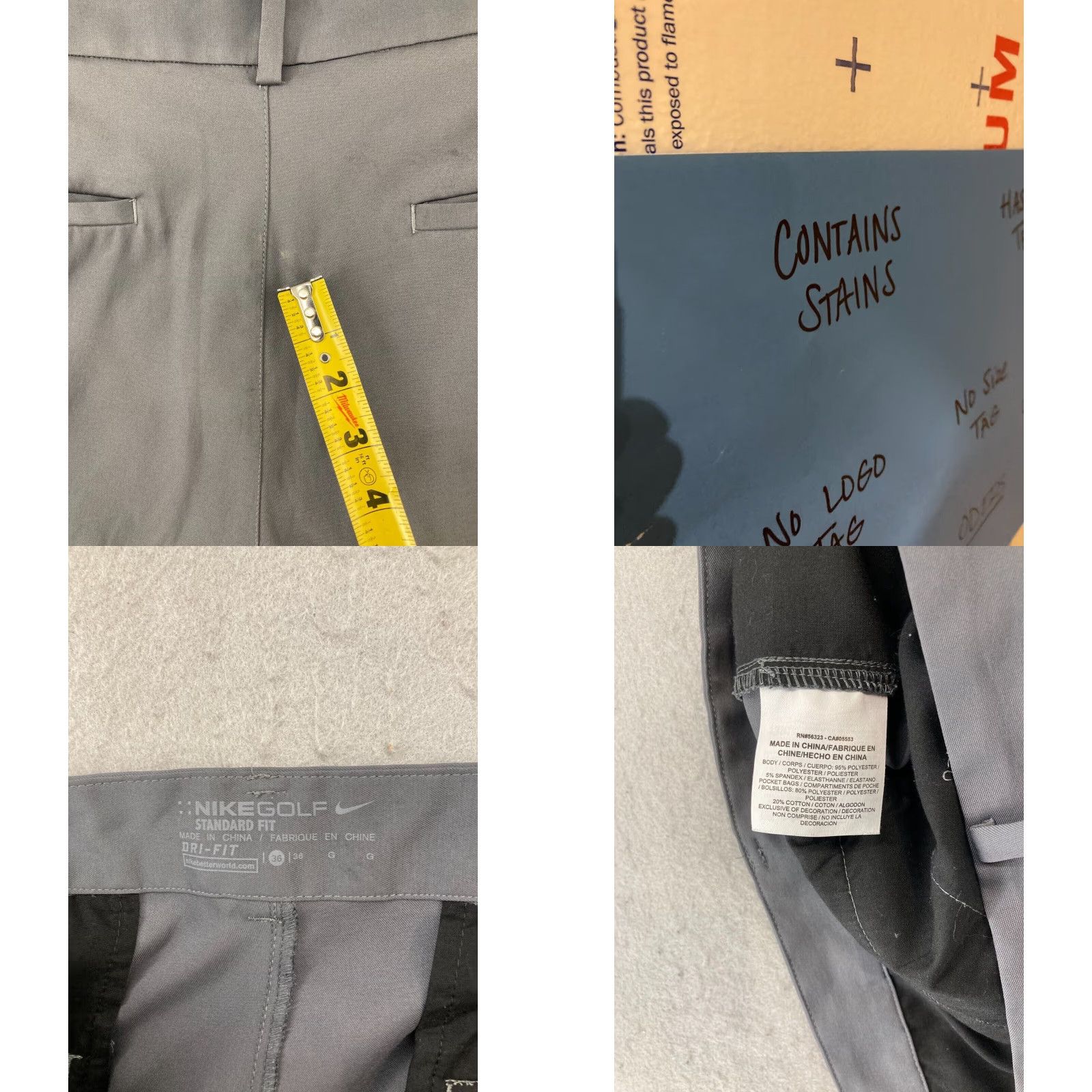 Nike Nike Golf Shorts Mens 36 Gray Standard Fit Shirt? Size US 36 / EU 52 - 8 Thumbnail