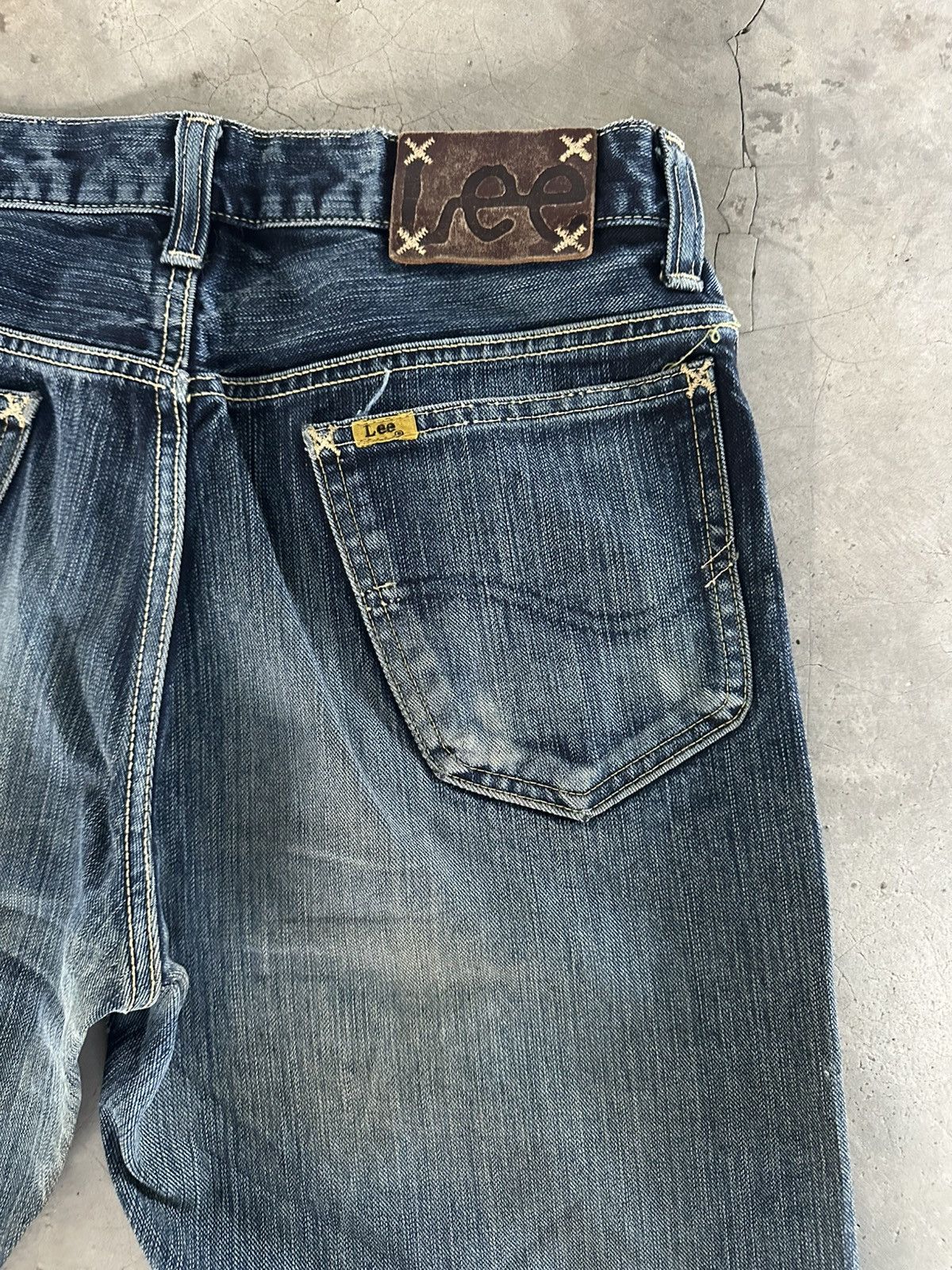If Six Was Nine Flare Jeans Lee Riders Bootcut Denim Jeans Size US 31 - 17 Thumbnail