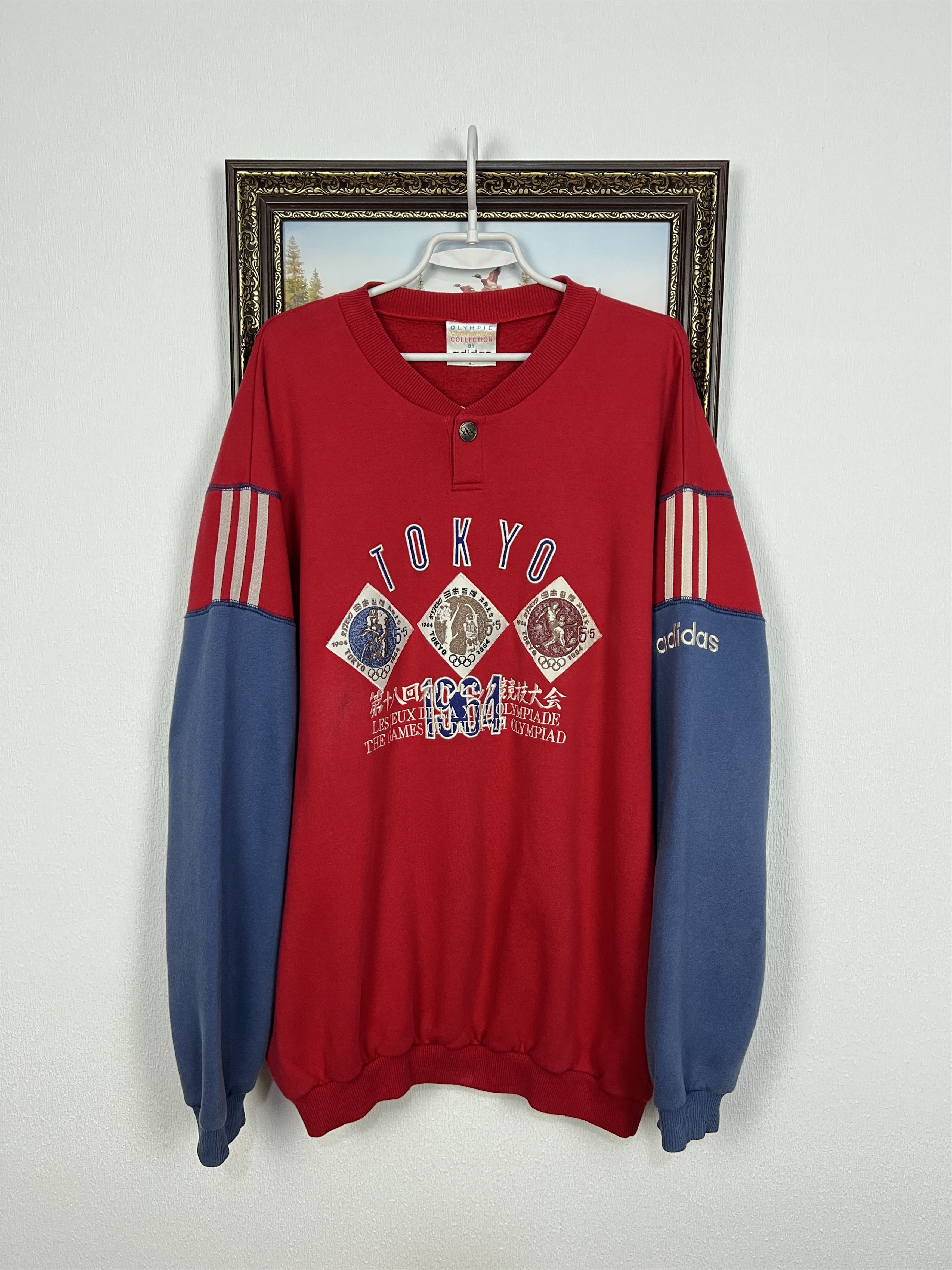 Adidas Vintage 90s Adidas Olympic Tokyo 1964 Sweater Sweatshirt Size US XL / EU 56 / 4 - 1 Thumbnail