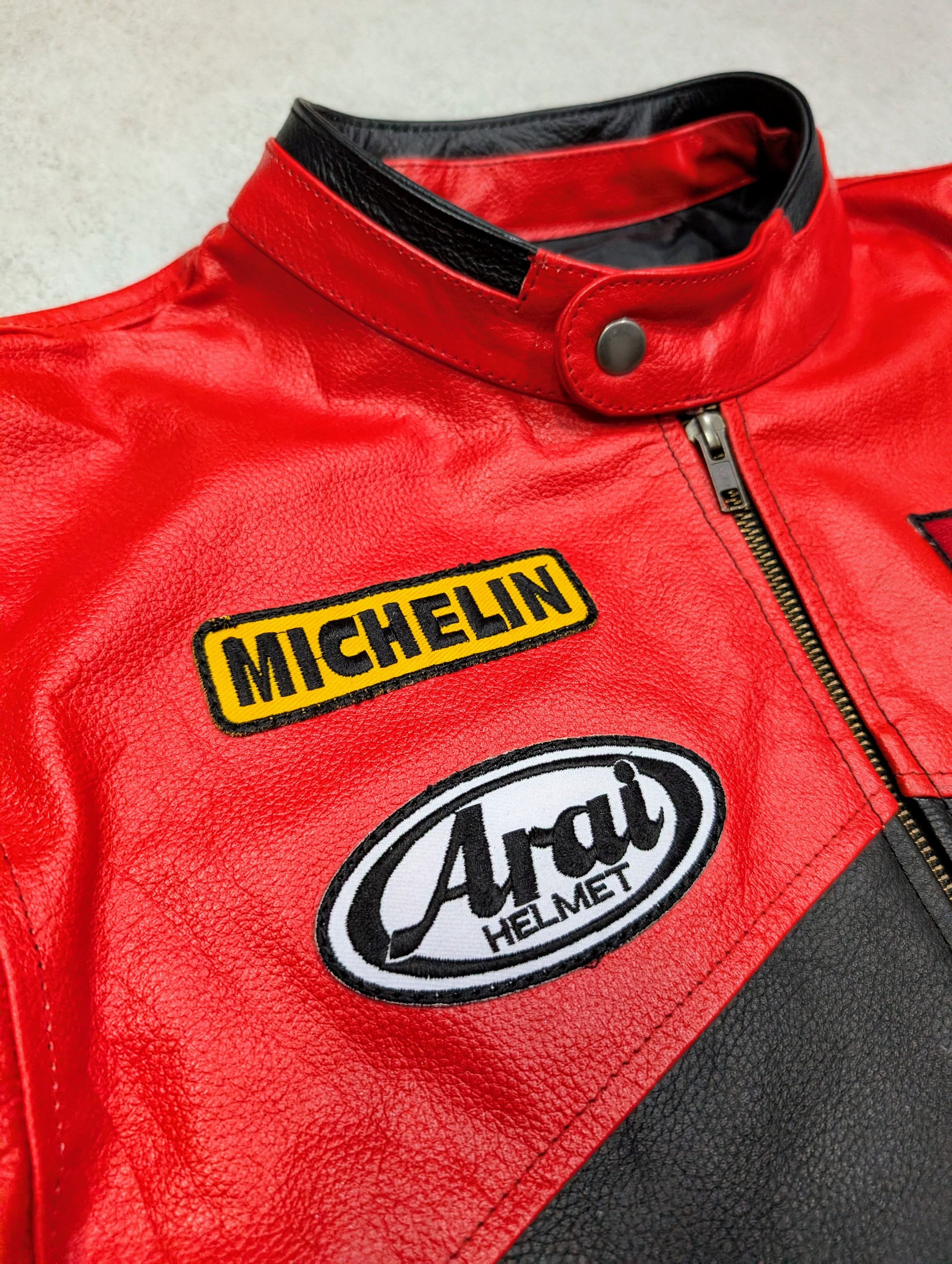 Marlboro Vintage Marlboro Leather Jacket Racing Retro 90s Streetwear Size US L / EU 52-54 / 3 - 6 Thumbnail