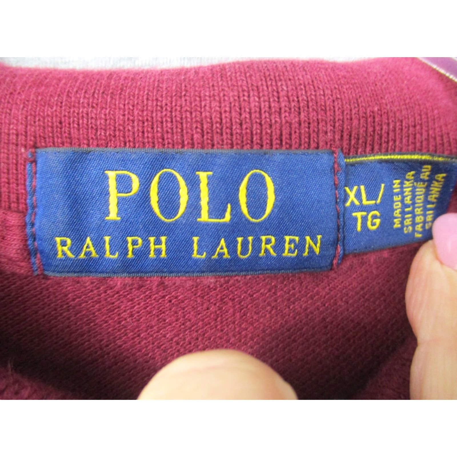 Ralph Lauren Polo Ralph Lauren Shirt XL Maroon Stripe Pony Short Sleeve - Men, Polo, Red, Striped, 100% Cotton Size US XL / EU 56 / 4 - 4 Thumbnail
