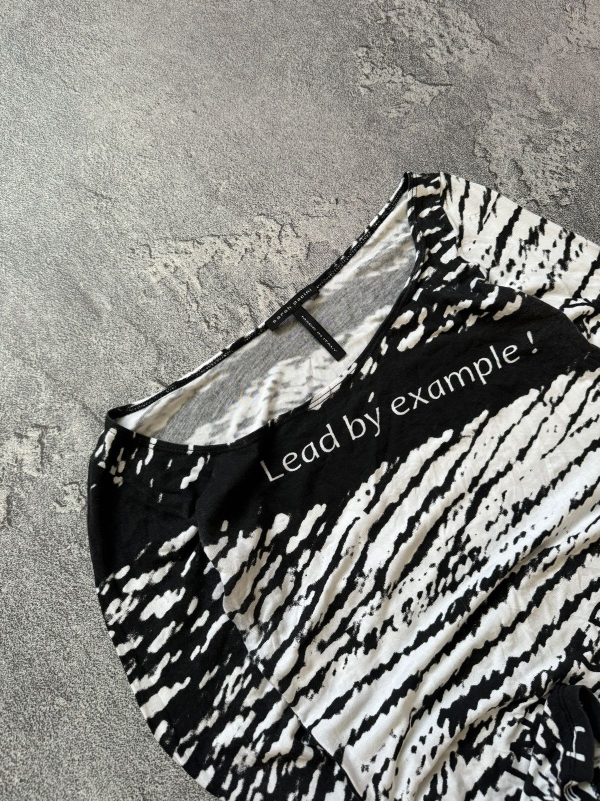 Sarah Pacini × Vintage Sarah Pacini 1size all printed top tee long sleeve Size S / US 4 / IT 40 - 2 Thumbnail