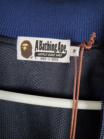 Bape A Bathing Ape Text Stripe Jersey Top Size US M / EU 48-50 / 2 - 5 Thumbnail