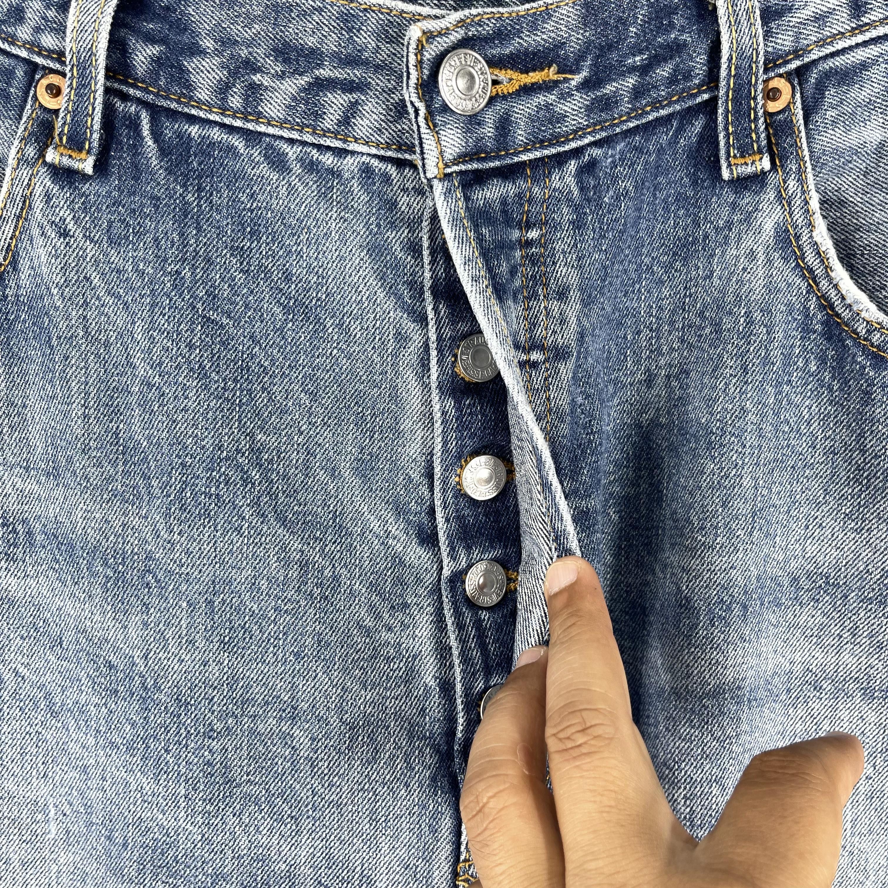 Levi's × Vintage W38 L34 Vintage Levis 501 Distressed Reinforced Dirty Jeans Size US 38 / EU 54 - 4 Thumbnail