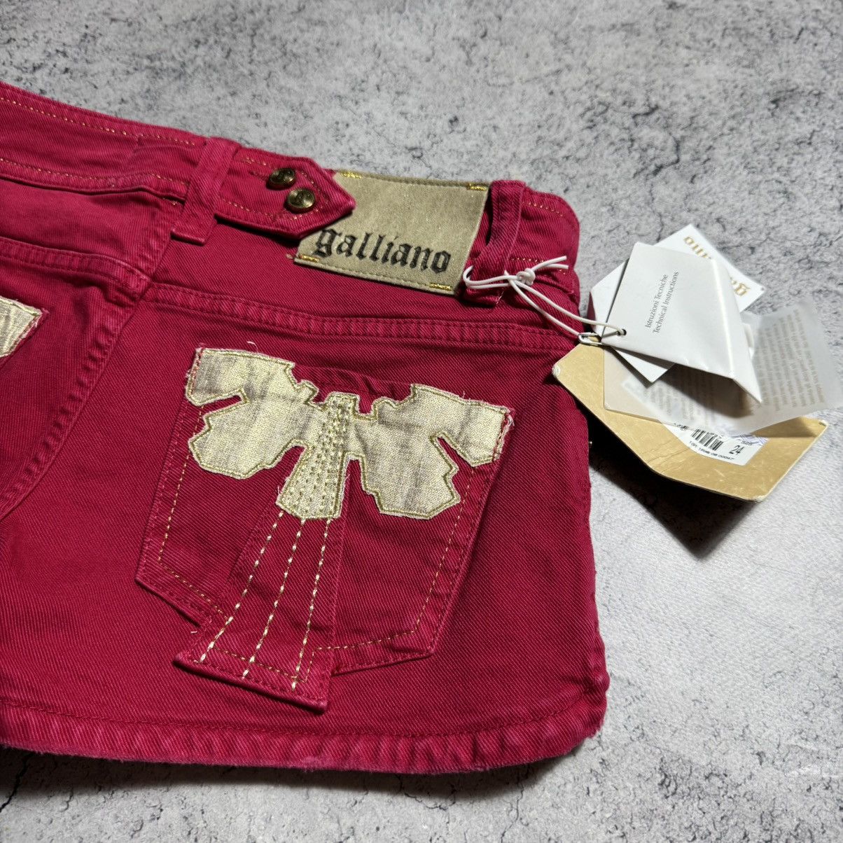 John Galliano NEW Galliano Y2K 00s Mini Shorts Size 24" / US 00 / IT 34 - 3 Thumbnail