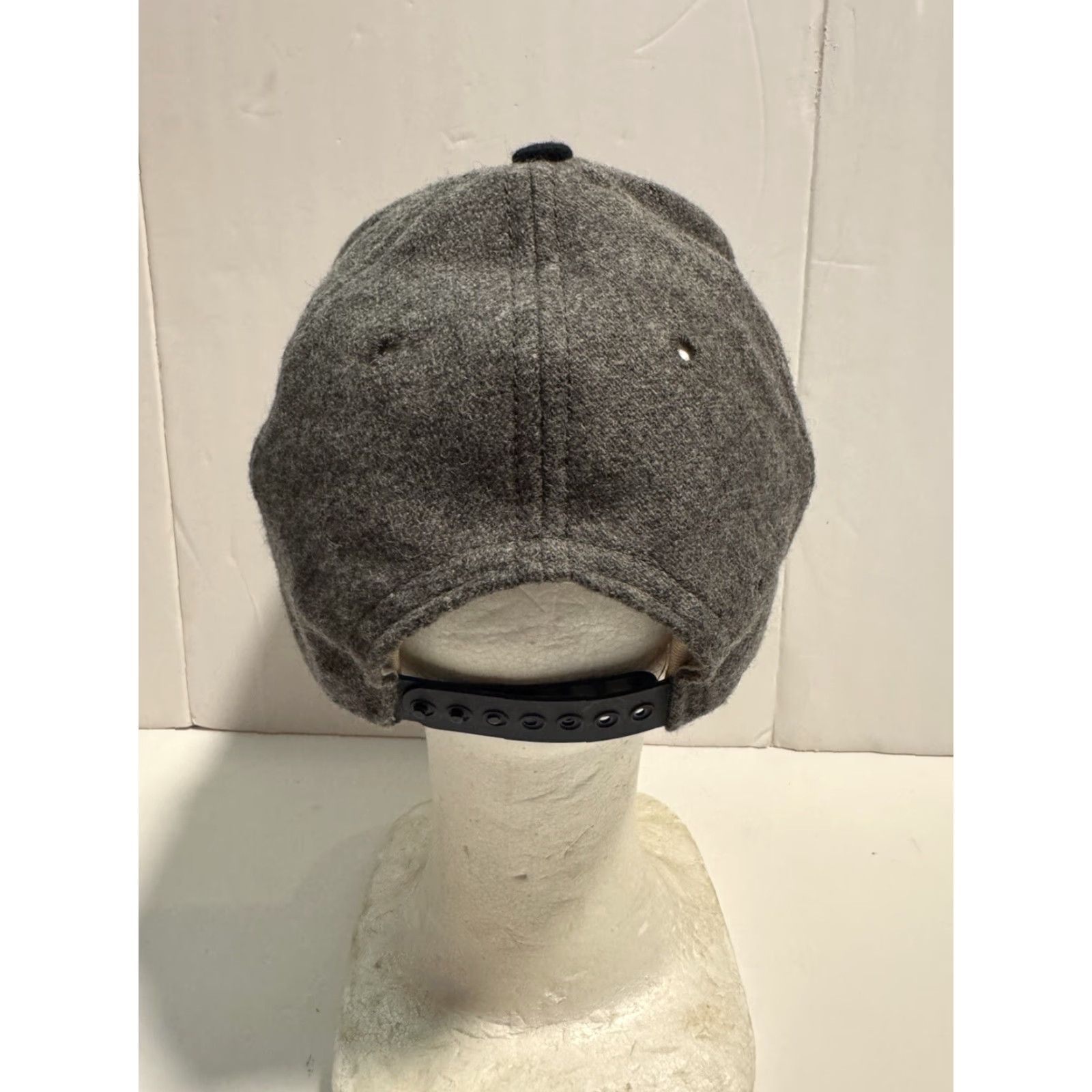 Vintage VINTAGE 1990s NYU Hat Cap Snapback Adjustable Made In USA Legacy Athletics Grey/blue Cotton/Wool Cap Mens Size ONE SIZE - 5 Thumbnail